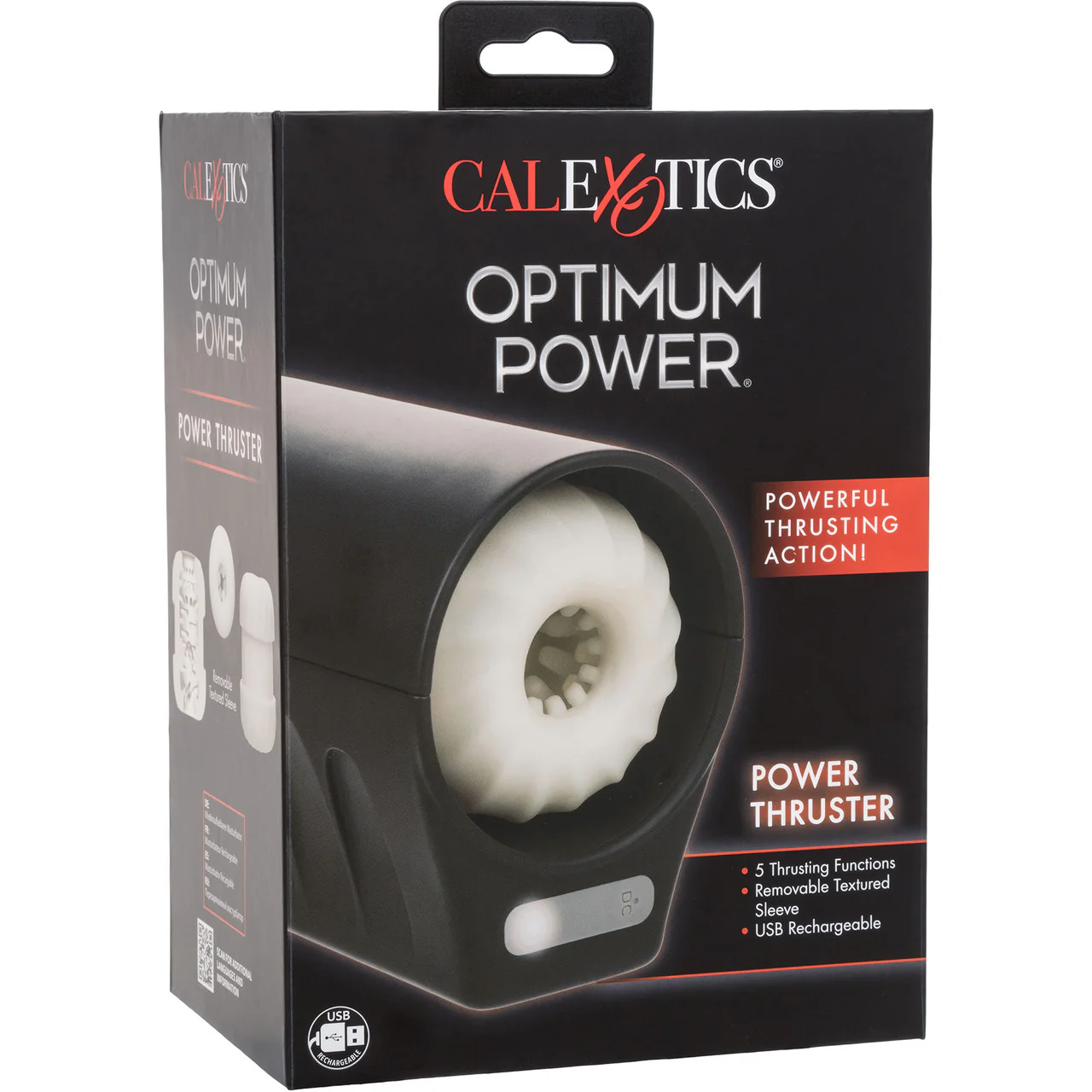 Optimum Power 5 Function Power Thruster Rechargeable Penis Masturbator By CalExotics - Image 10
