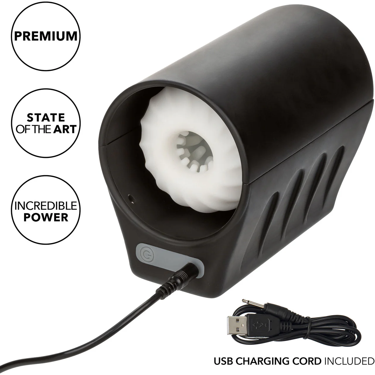 Optimum Power 5 Function Power Thruster Rechargeable Penis Masturbator By CalExotics - Image 7