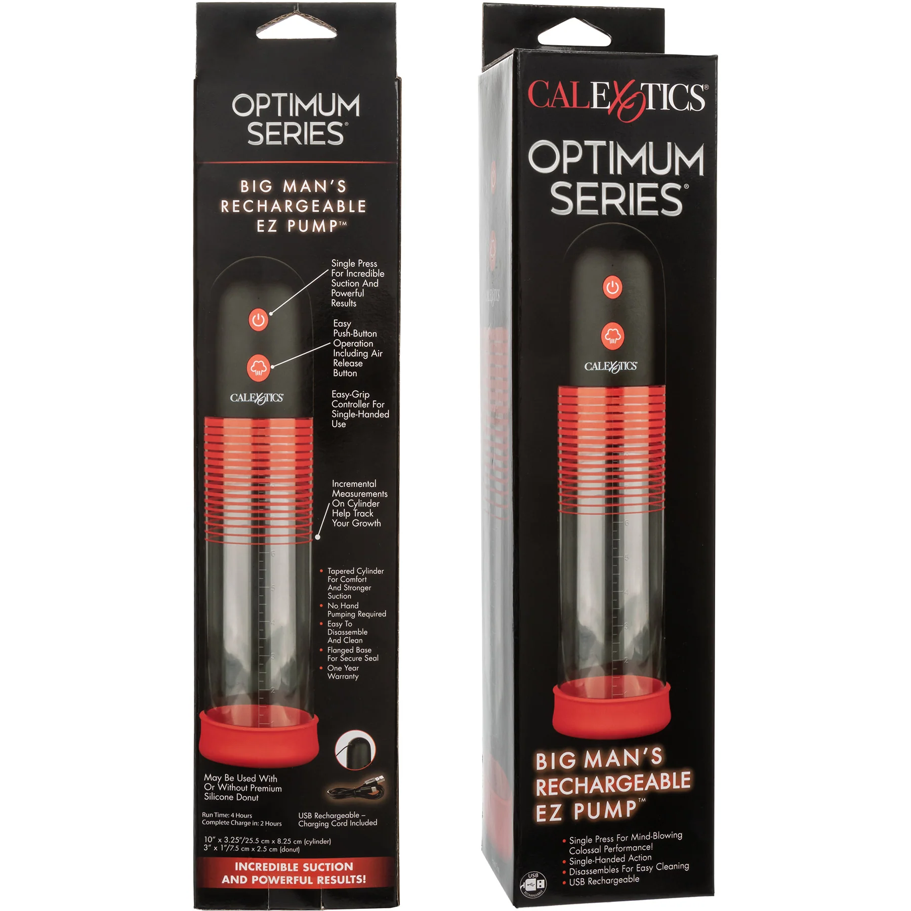 Optimum Series Big Man's Rechargeable EZ Pump Penis Pump By CalExotics - Image 9