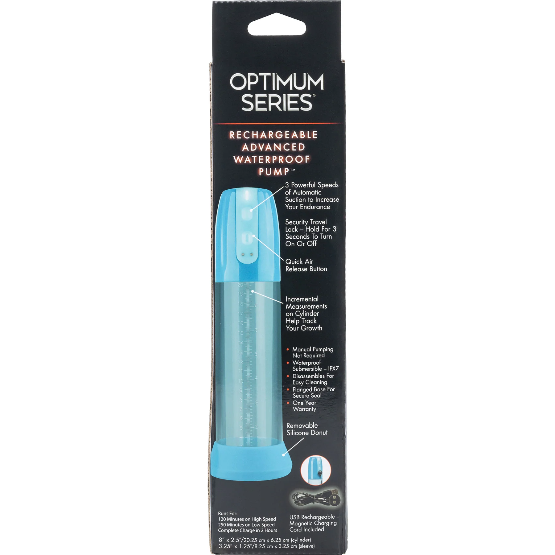 Optimum Series® Rechargeable Advanced Waterproof Penis Pump - Image 7