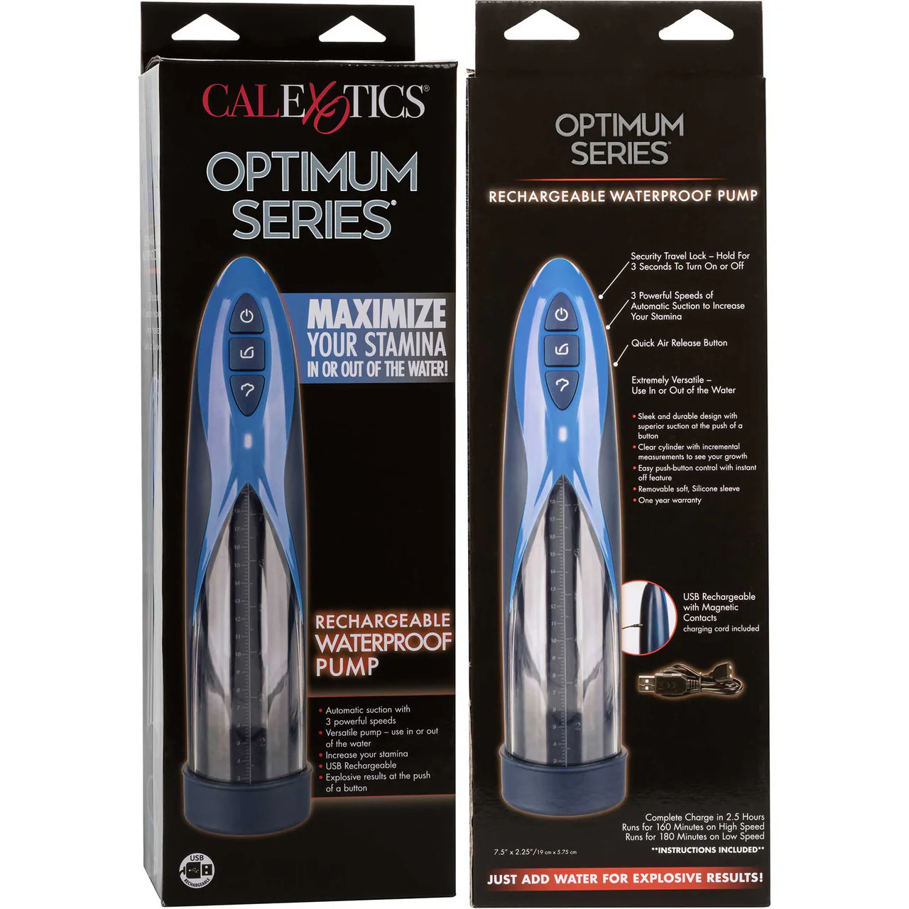 Optimum Series Rechargeable Waterproof Penis Pump Kit By CalExotics - Image 11