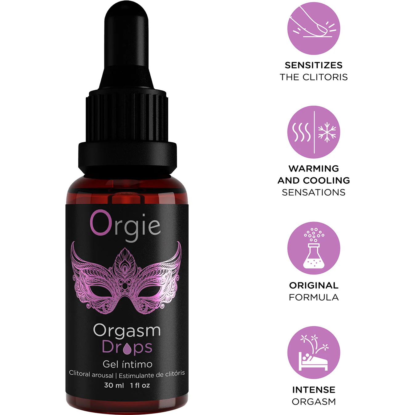 Orgie Orgasmic Drops Clitoral Arousal Serum 1 fl oz - Image 4