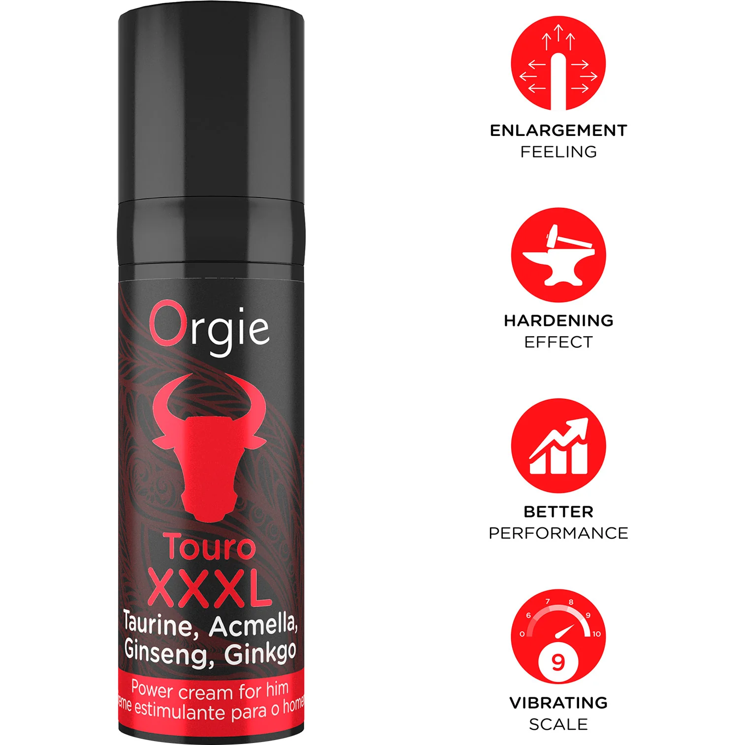 Orgie Touro XXXL Power Cream Erection Enhancer 0.5 fl oz - Image 3