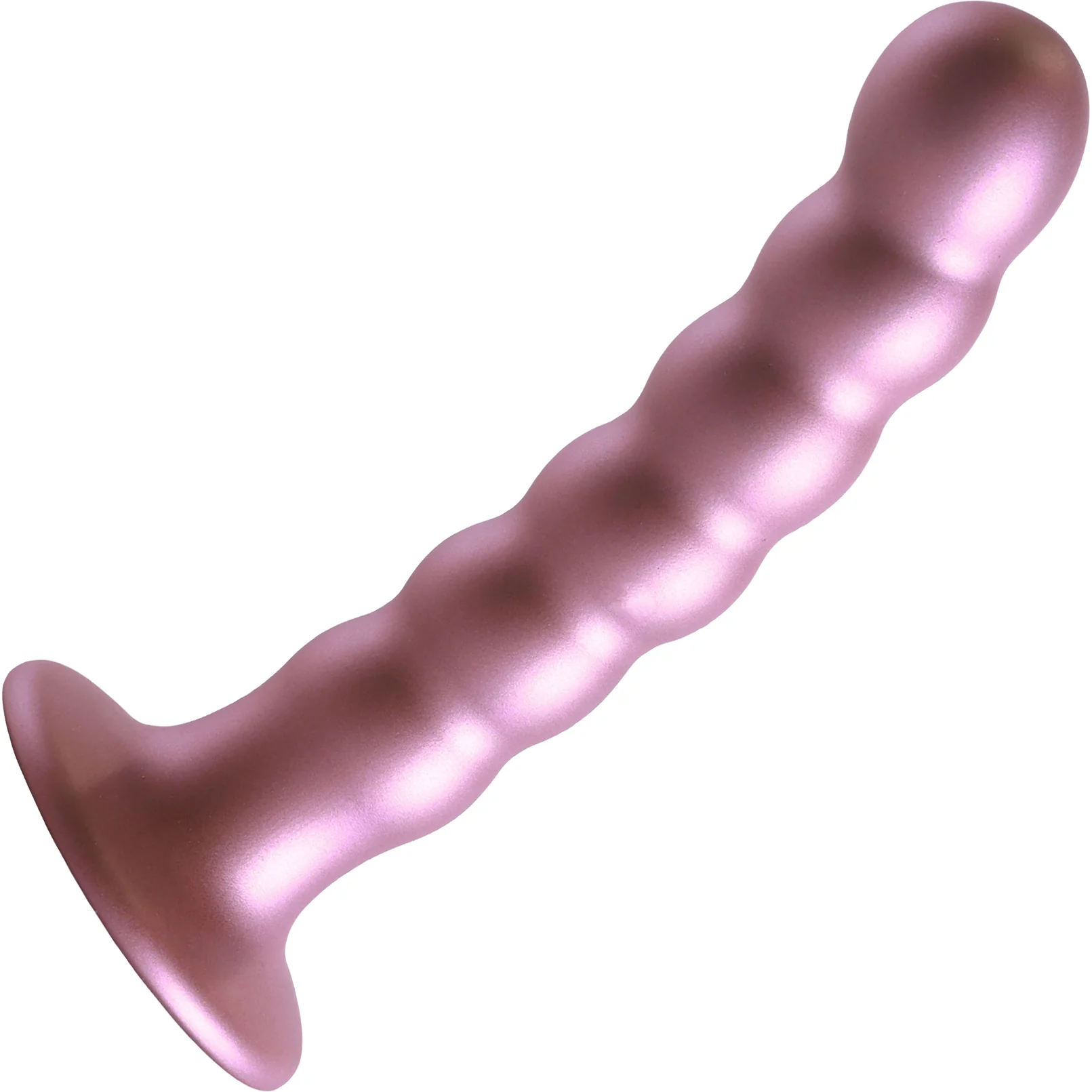 Ouch! 5" Beaded Silicone Suction Cup G-Spot Dildo - Image 10