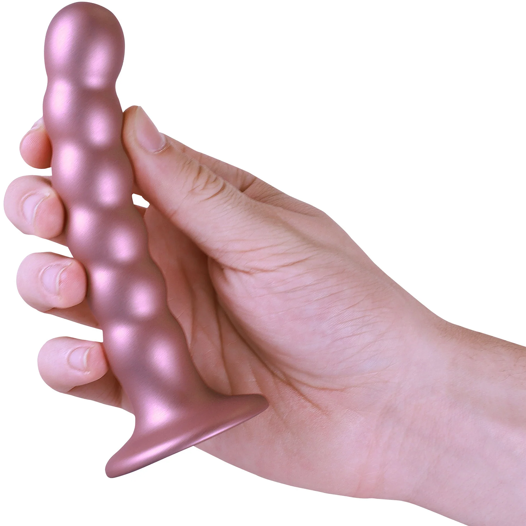 Ouch! 5" Beaded Silicone Suction Cup G-Spot Dildo - Image 11