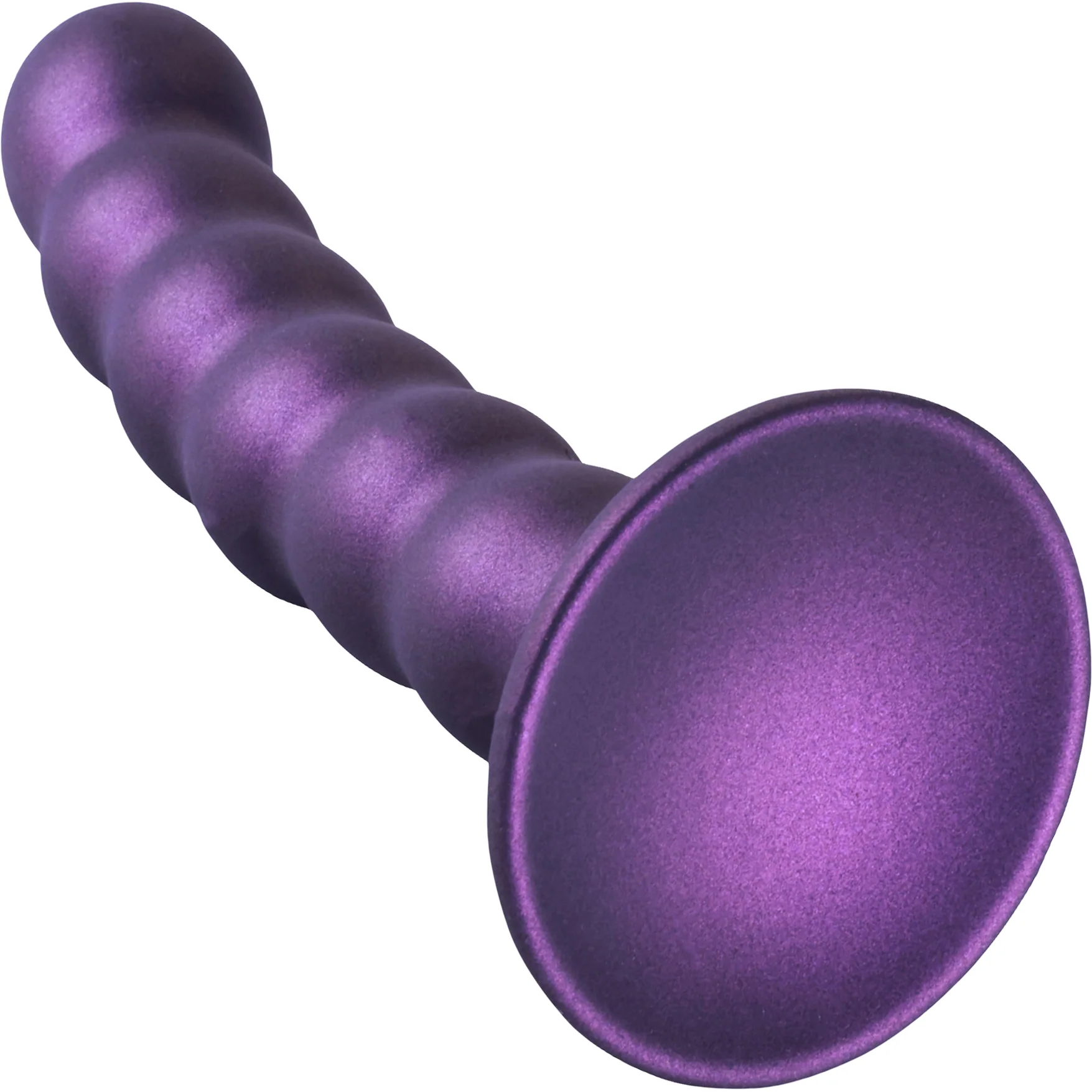 Ouch! 5" Beaded Silicone Suction Cup G-Spot Dildo - Image 6