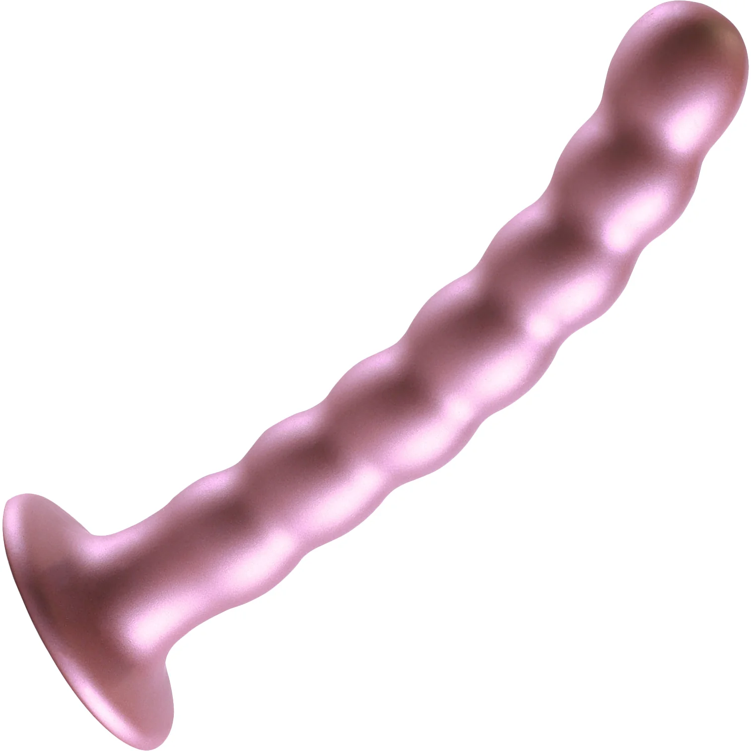 Ouch! 6.5" Beaded Silicone Suction Cup G-Spot Dildo - Image 10