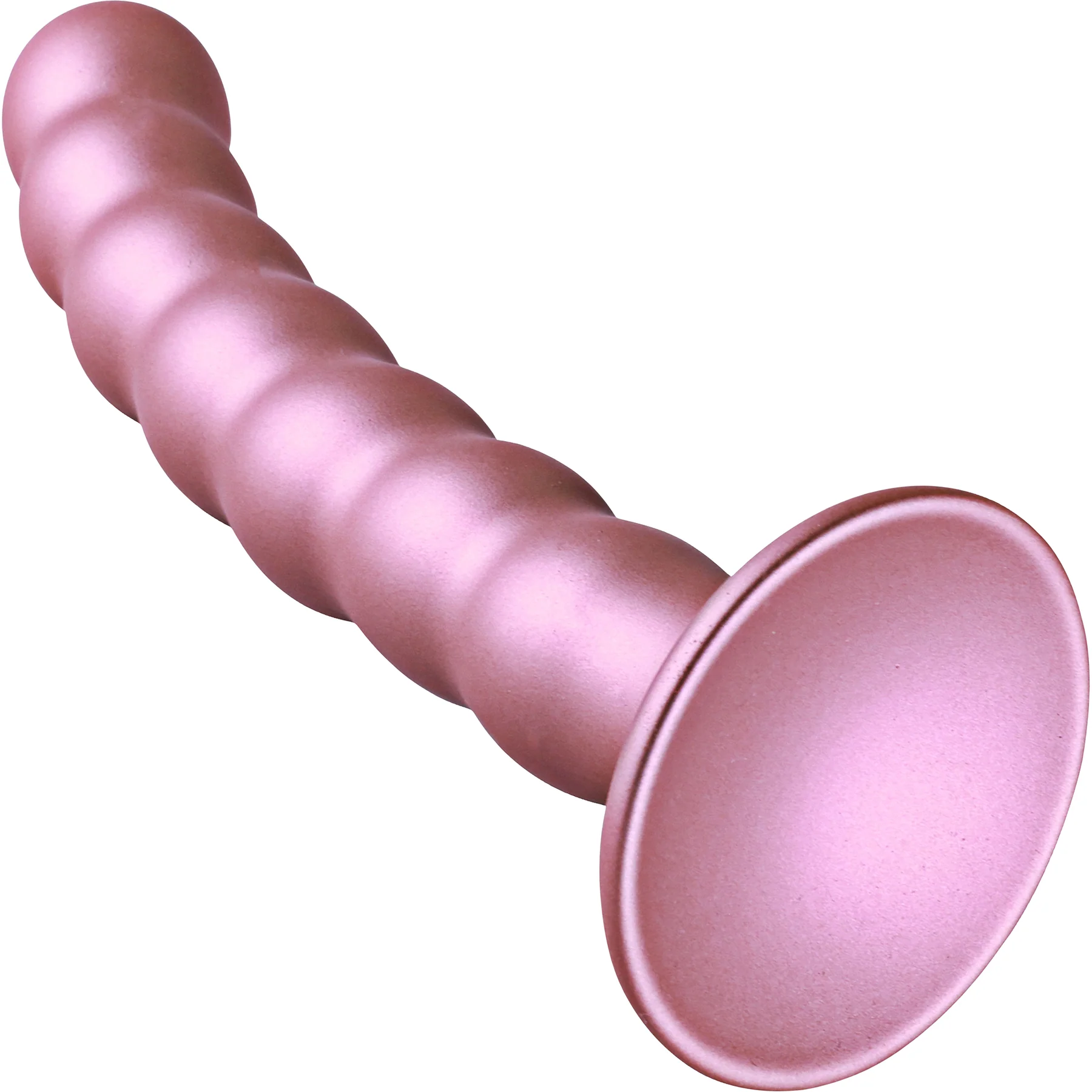 Ouch! 6.5" Beaded Silicone Suction Cup G-Spot Dildo - Image 13