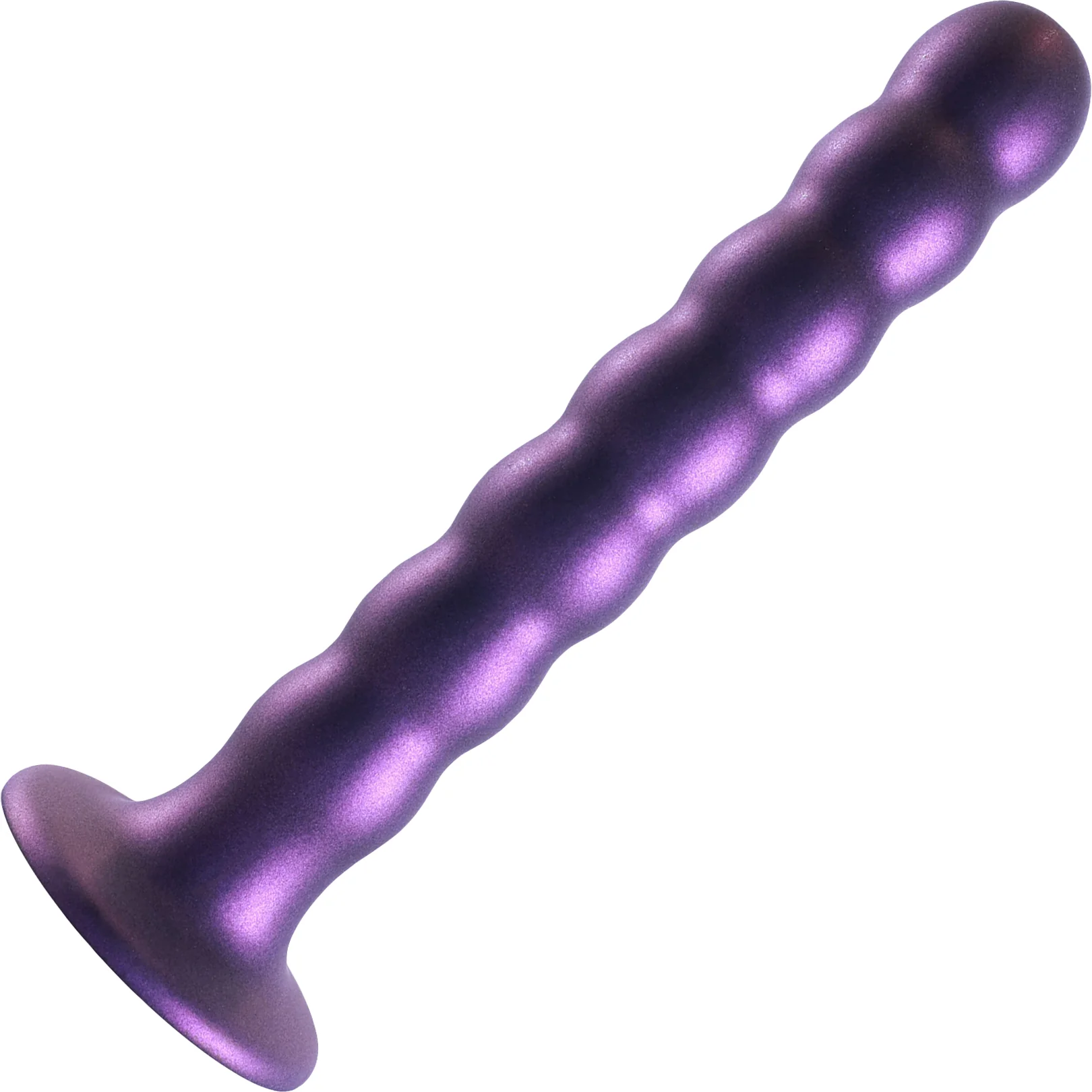 Ouch! 6.5" Beaded Silicone Suction Cup G-Spot Dildo - Image 7