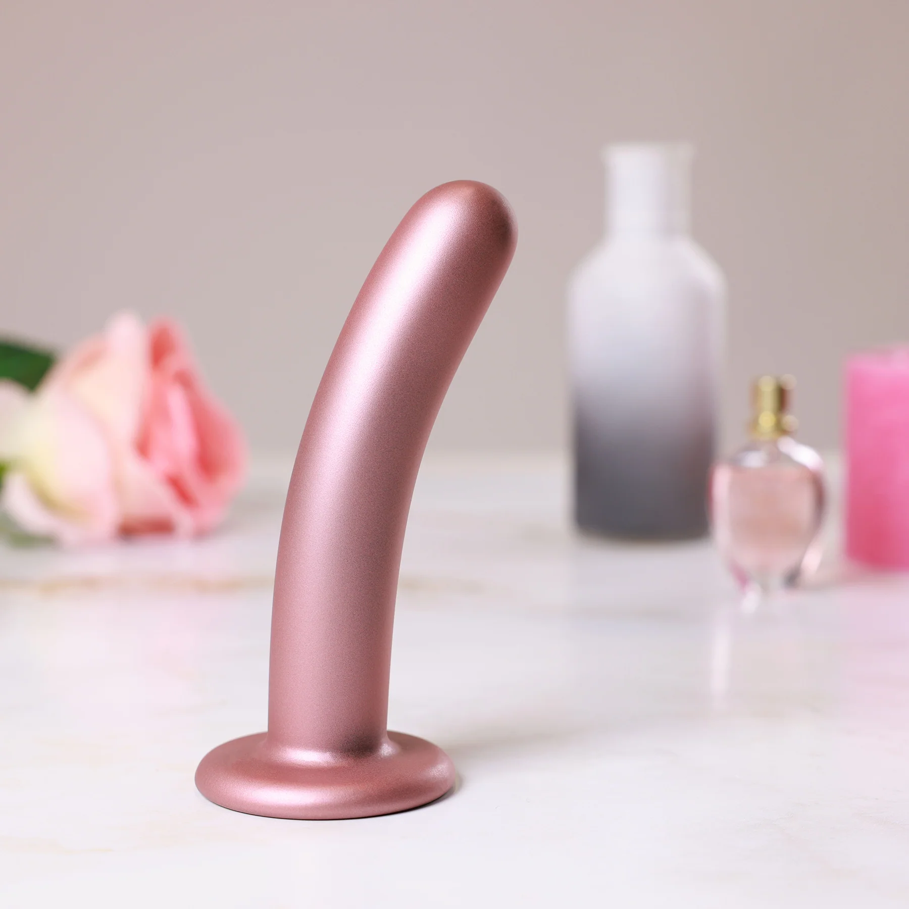Ouch! 6" Smooth Silicone Suction Cup G-Spot Dildo - Image 10