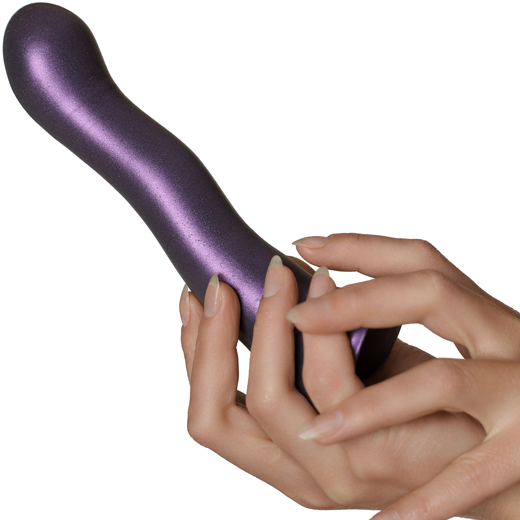 Ouch! 7" Ultra Soft Silicone Curvy Suction Cup G-Spot Dildo - Image 10
