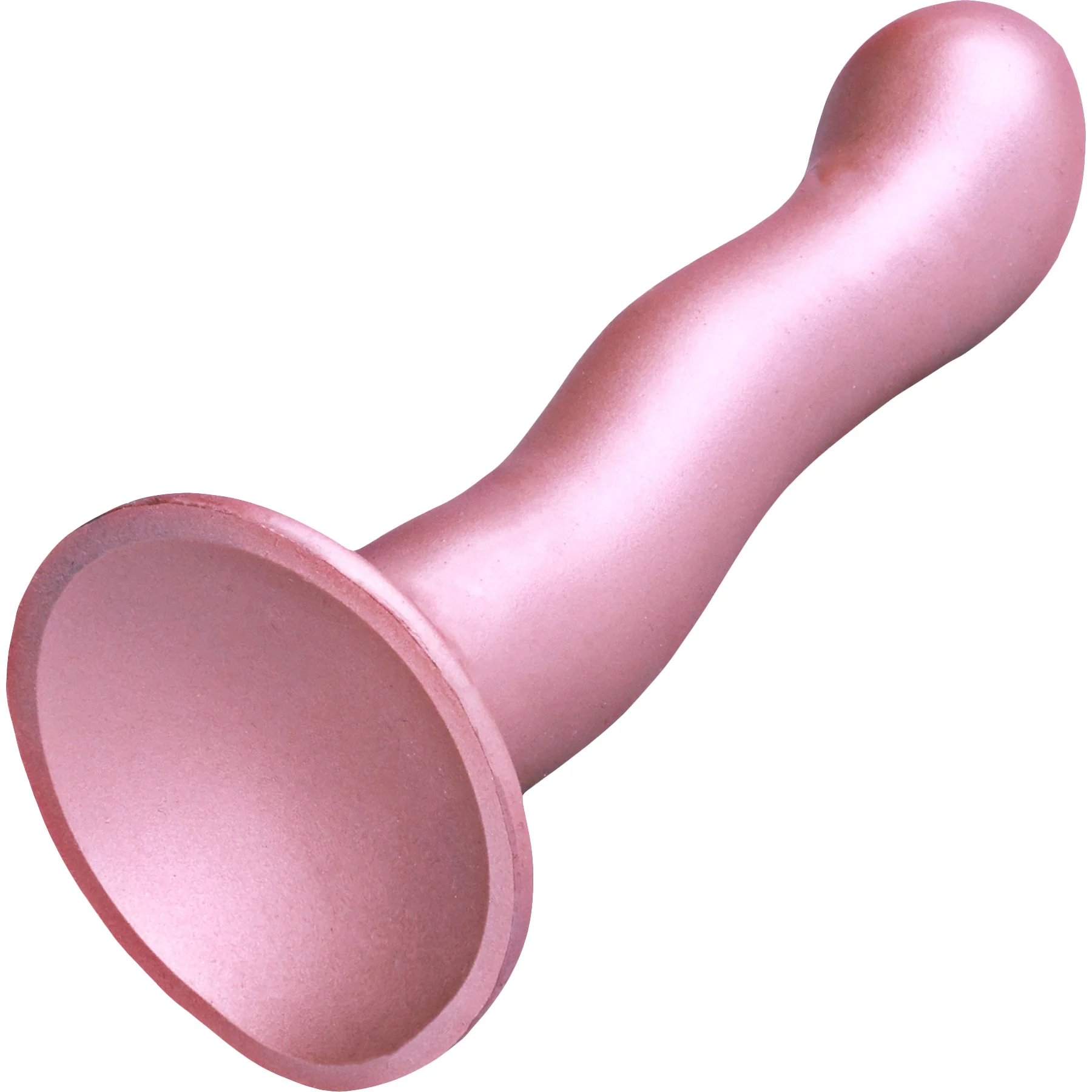 Ouch! 7" Ultra Soft Silicone Curvy Suction Cup G-Spot Dildo - Image 13