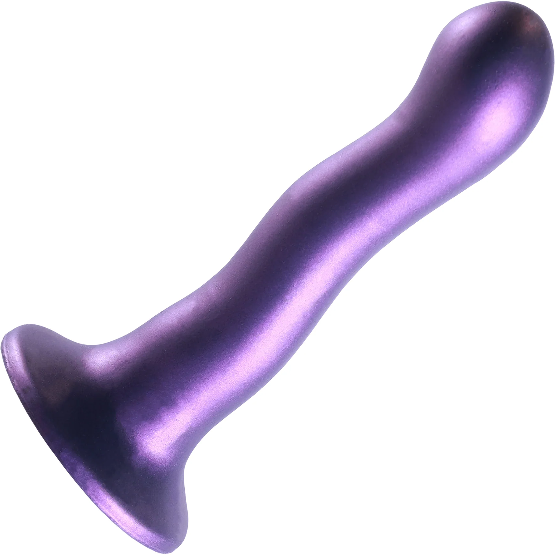Ouch! 7" Ultra Soft Silicone Curvy Suction Cup G-Spot Dildo - Image 3