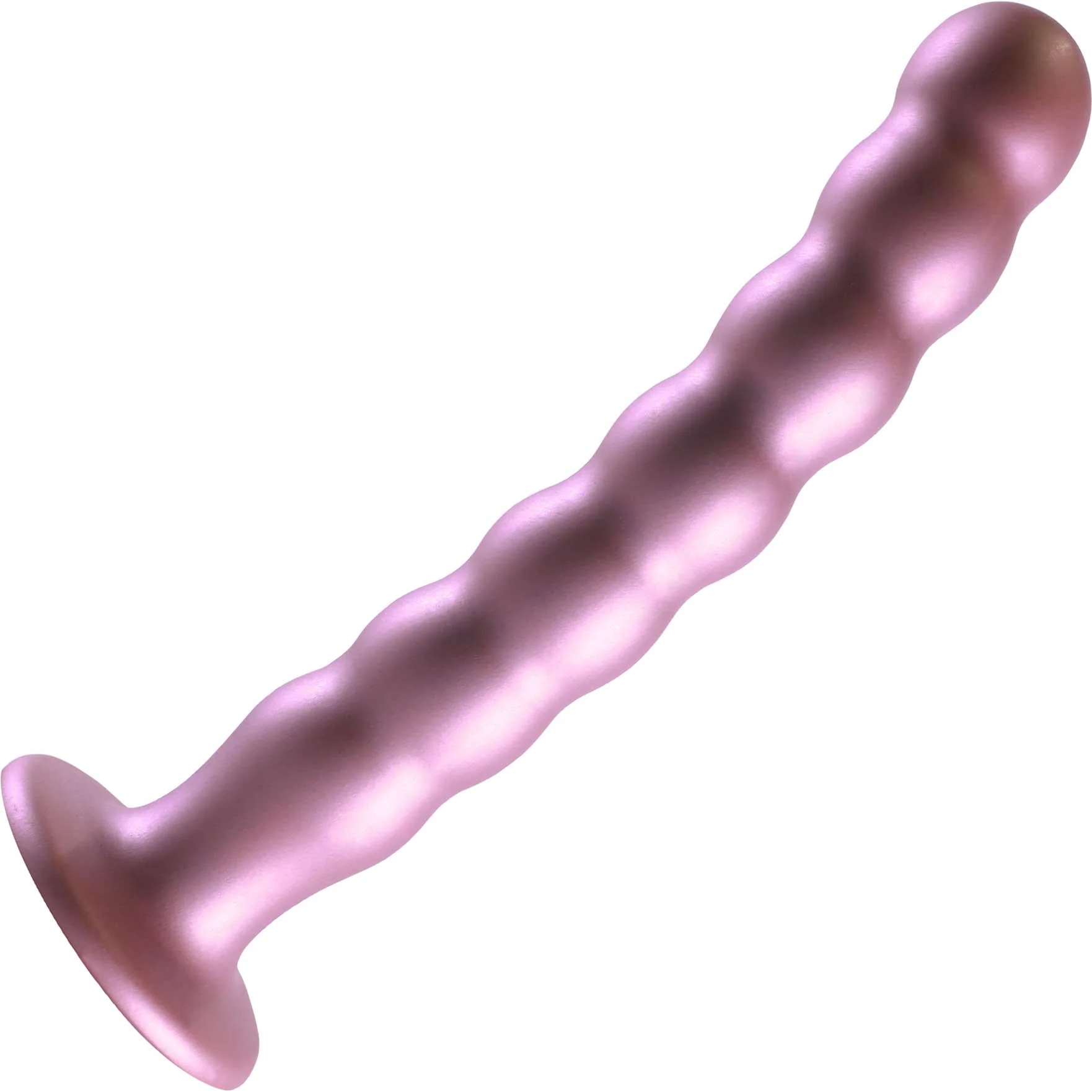 Ouch! 8" Beaded Silicone Suction Cup G-Spot Dildo - Image 10