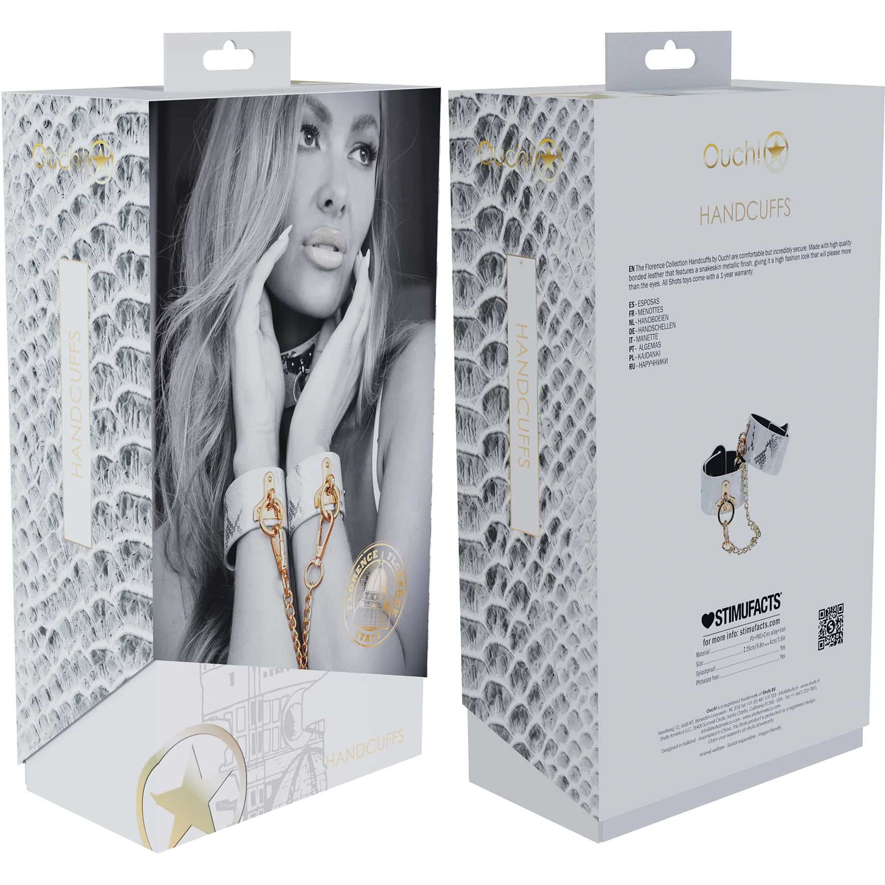 Ouch! Florence Collection Handcuffs - Image 3