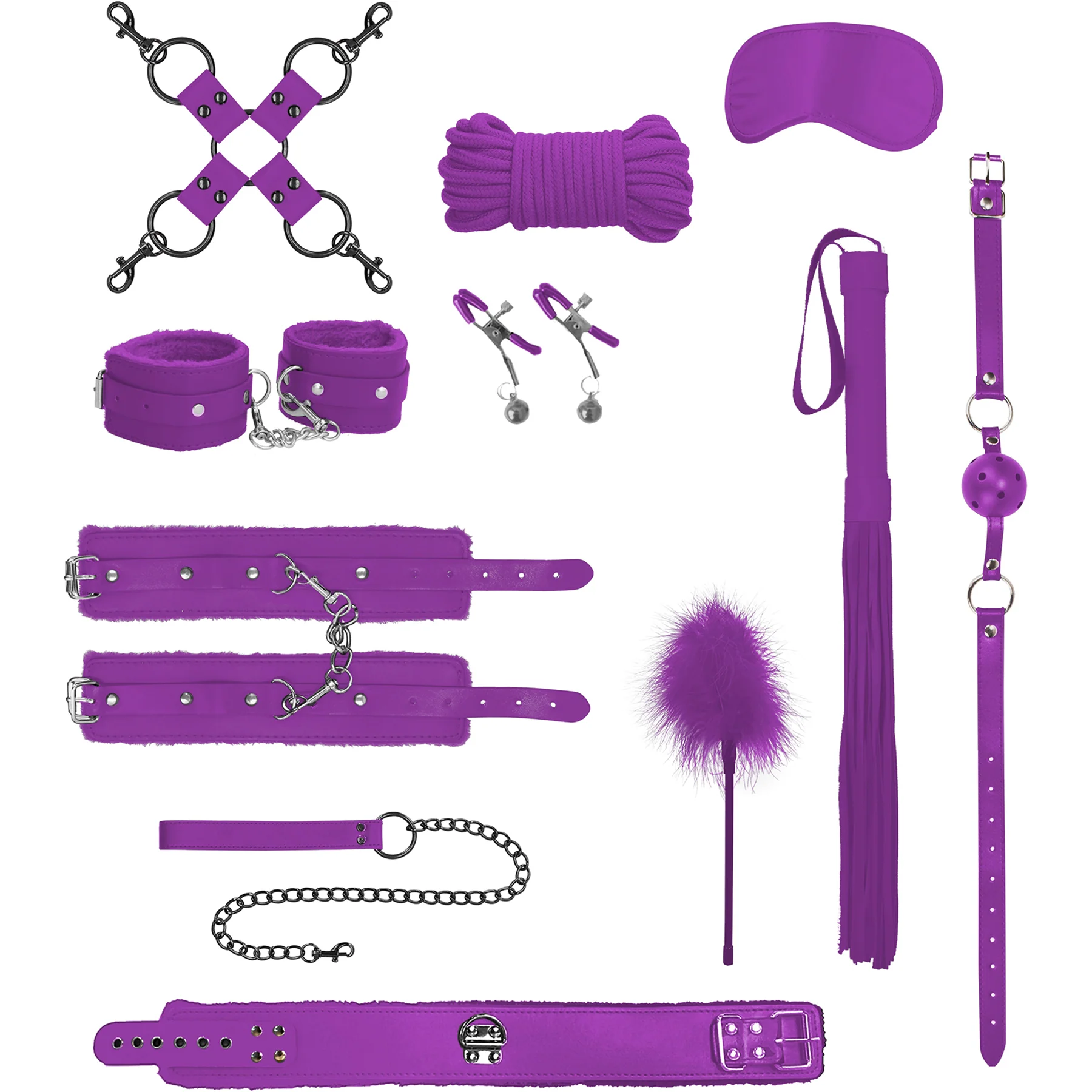 Ouch! Intermediate 10 Piece Bondage Kit - Image 10