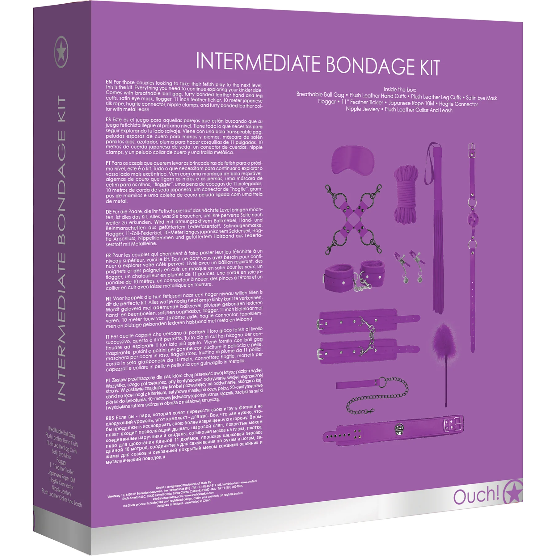 Ouch! Intermediate 10 Piece Bondage Kit - Image 12