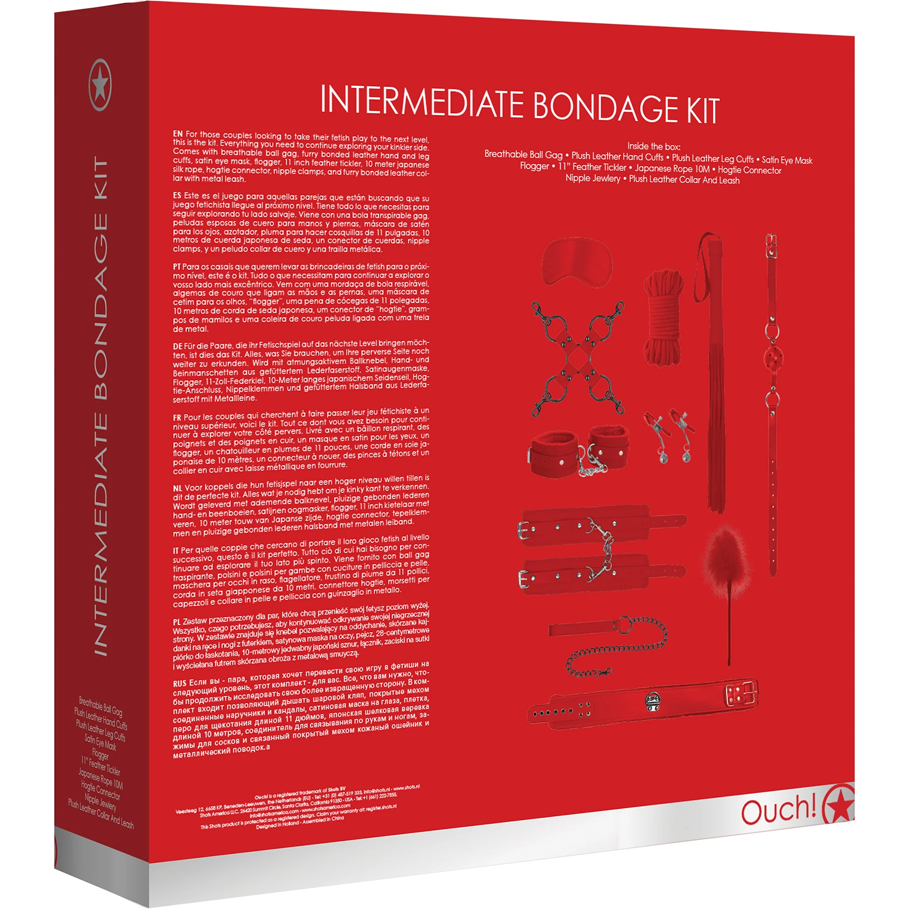 Ouch! Intermediate 10 Piece Bondage Kit - Image 16