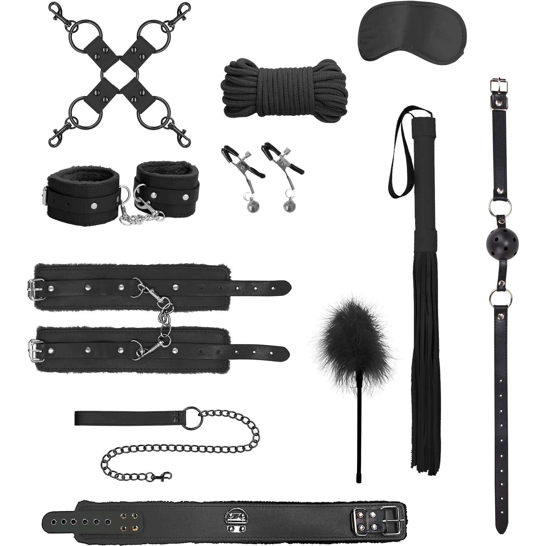 Ouch! Intermediate 10 Piece Bondage Kit - Image 2