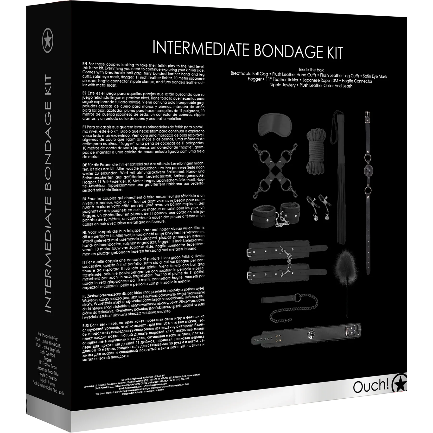 Ouch! Intermediate 10 Piece Bondage Kit - Image 4
