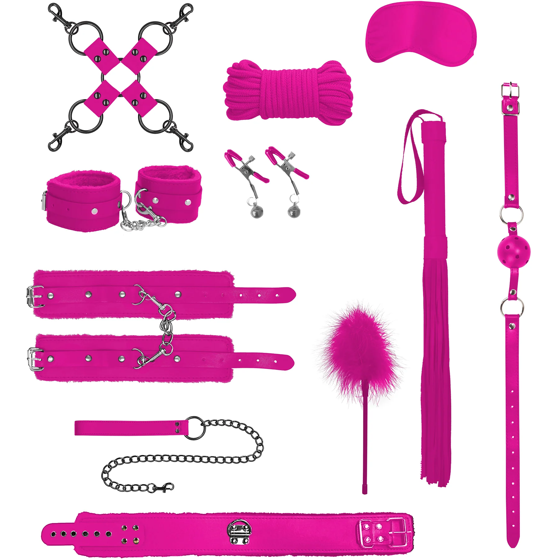 Ouch! Intermediate 10 Piece Bondage Kit - Image 6