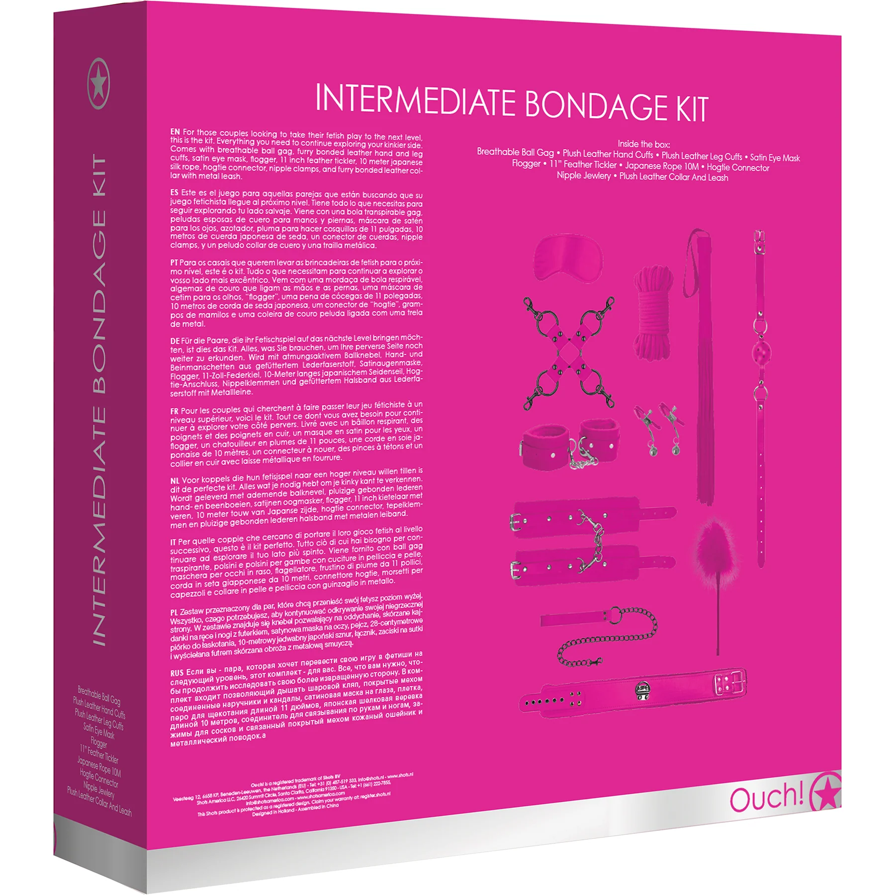 Ouch! Intermediate 10 Piece Bondage Kit - Image 8