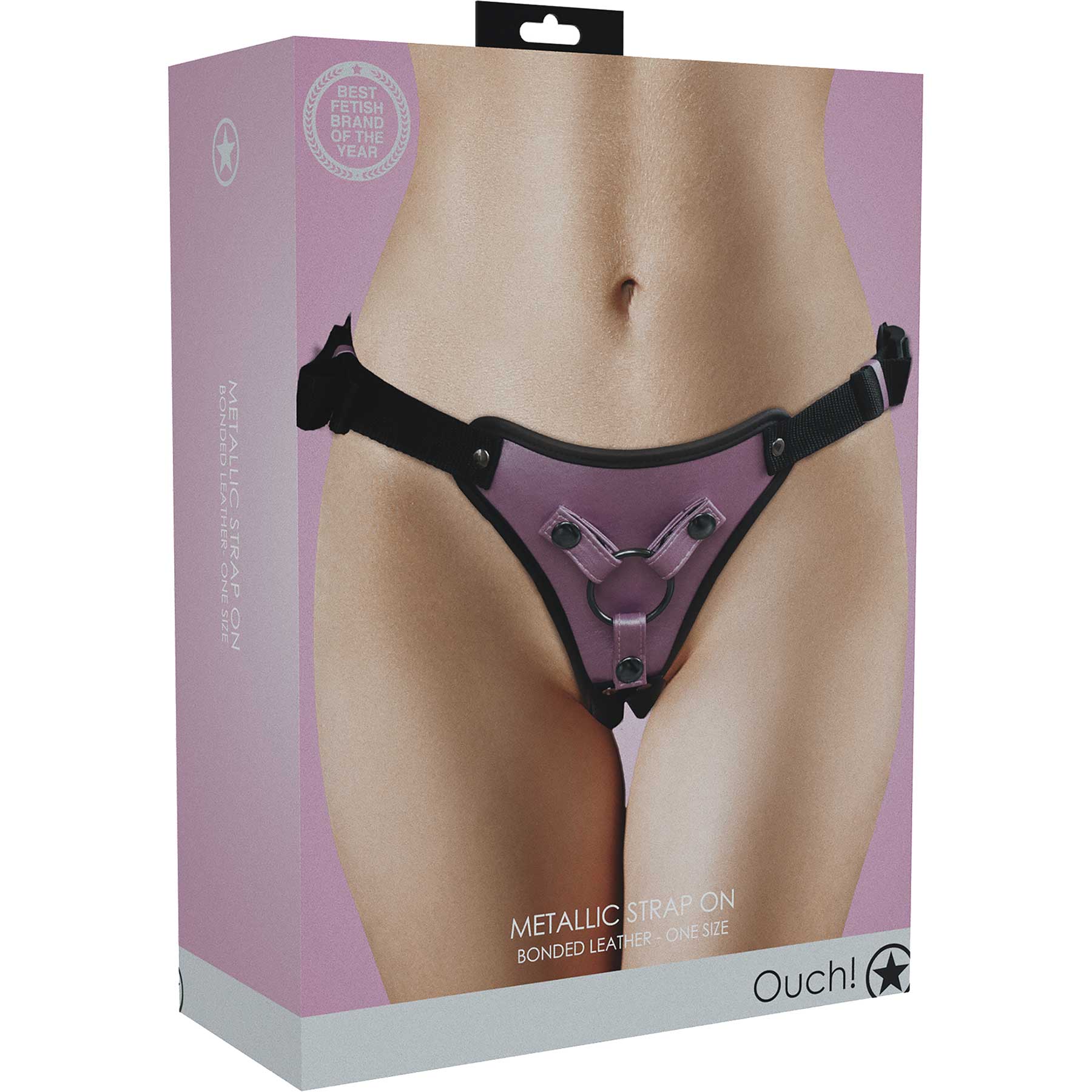 Ouch! Metallic Adjustable Strap On Harness - Image 2