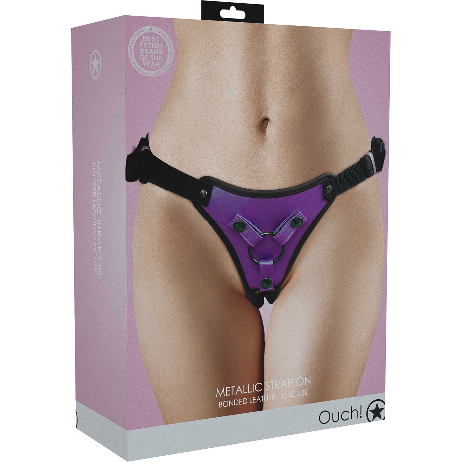 Ouch! Metallic Adjustable Strap On Harness - Image 5