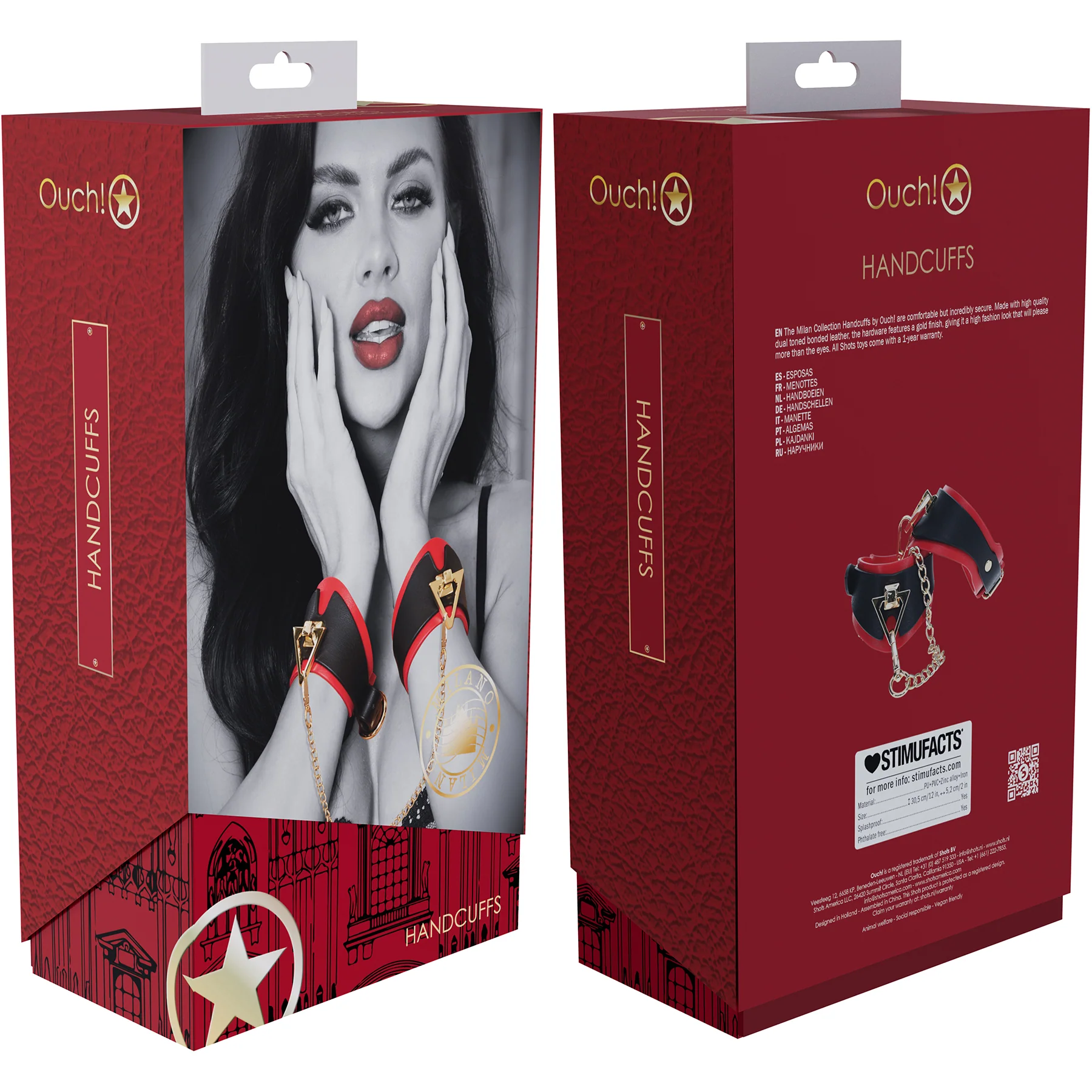 Ouch! Milan Collection Handcuffs - Image 2