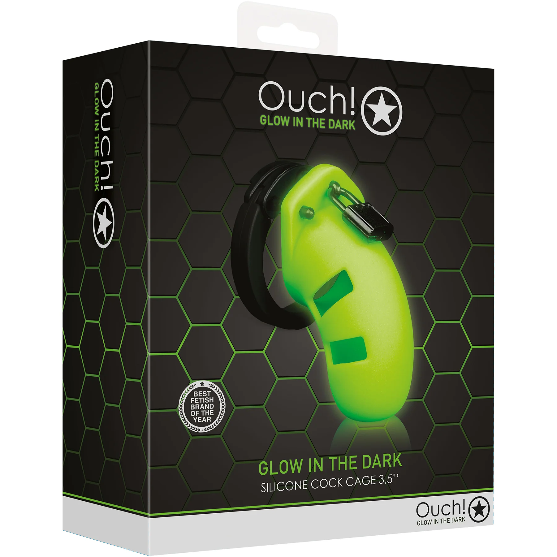 Ouch! Model 20 Silicone Glow In The Dark Cock Cage - Image 6