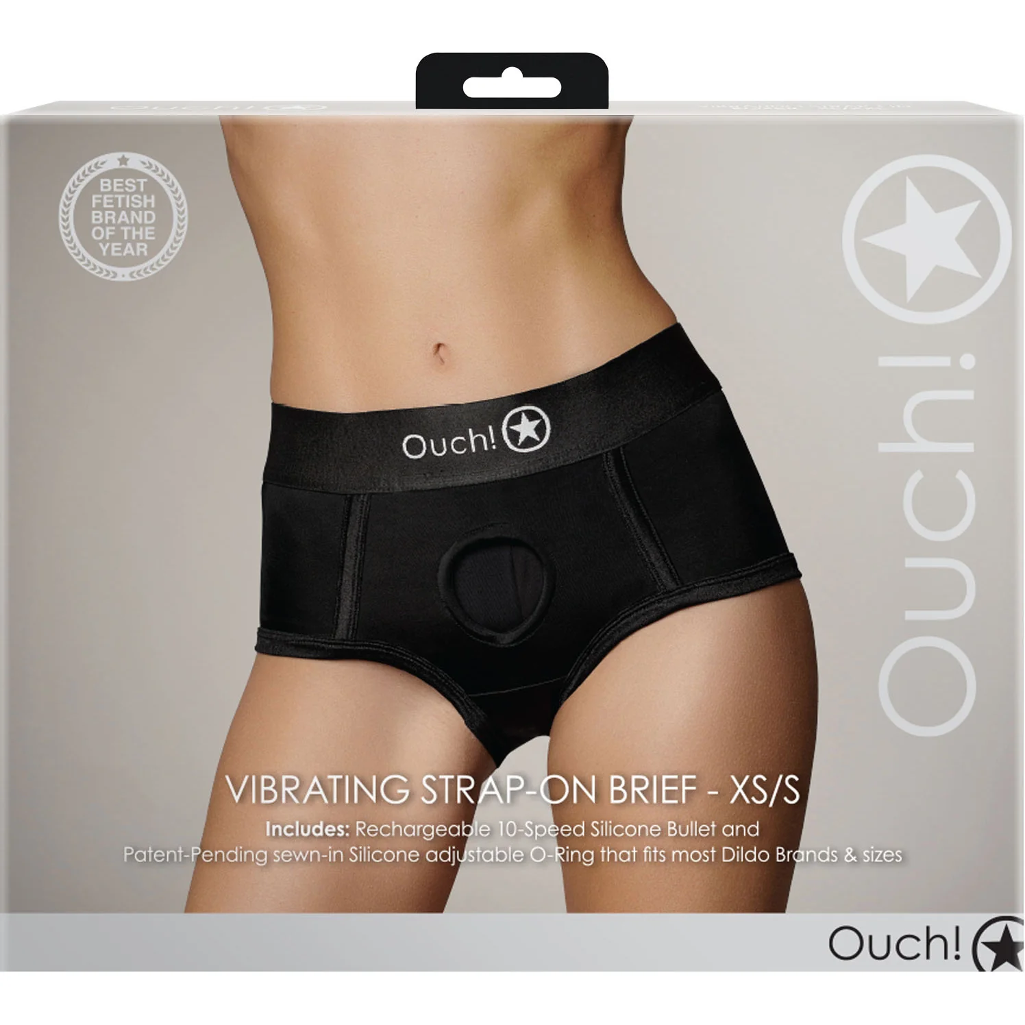 Ouch! Vibrating Strap-On Brief - Image 5