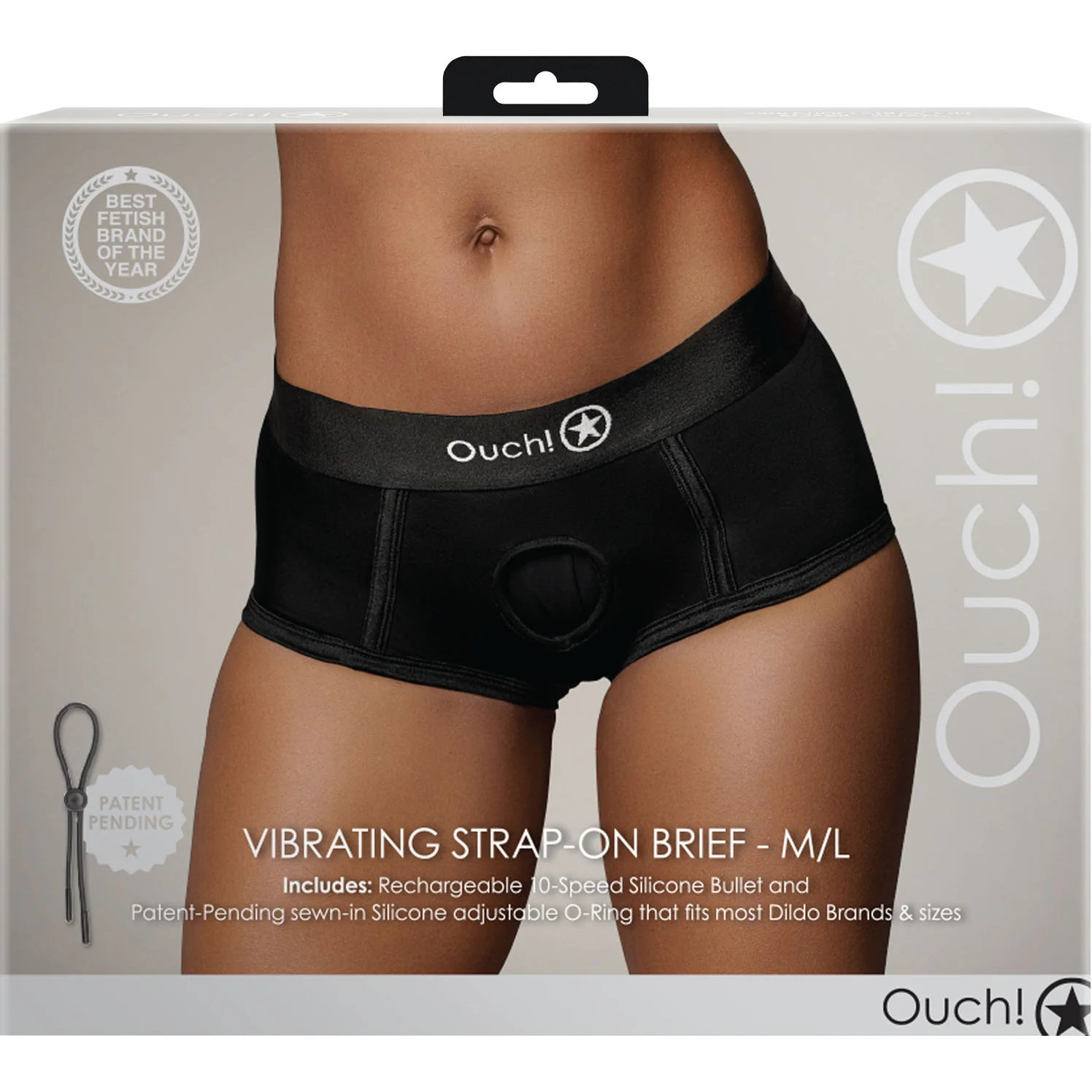 Ouch! Vibrating Strap-On Brief - Image 9