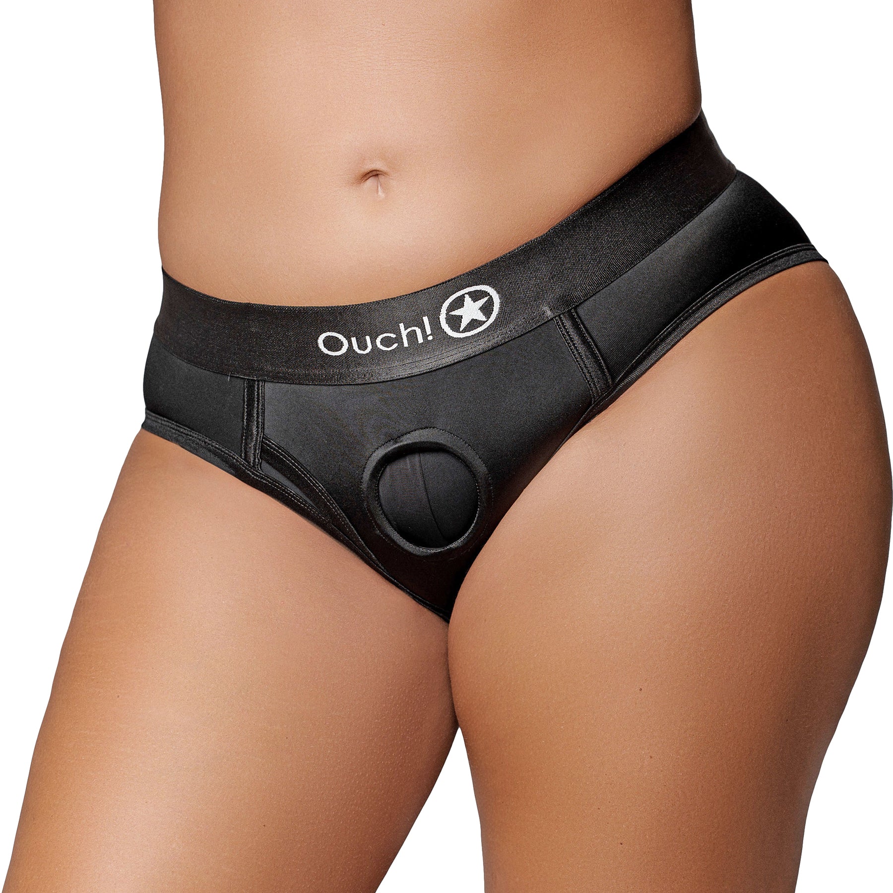 Ouch! Vibrating Strap-On High-Cut Brief - Image 10