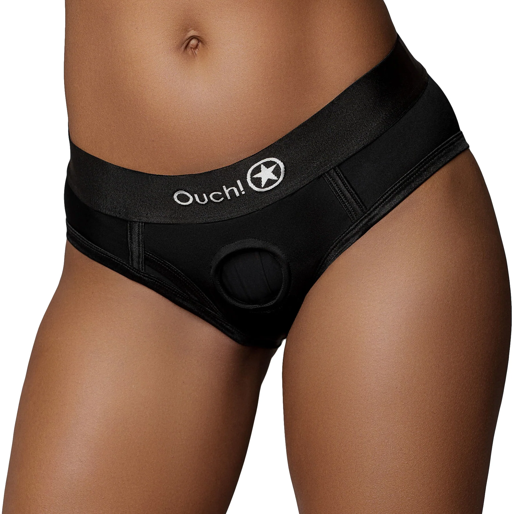 Ouch! Vibrating Strap-On High-Cut Brief - Image 6