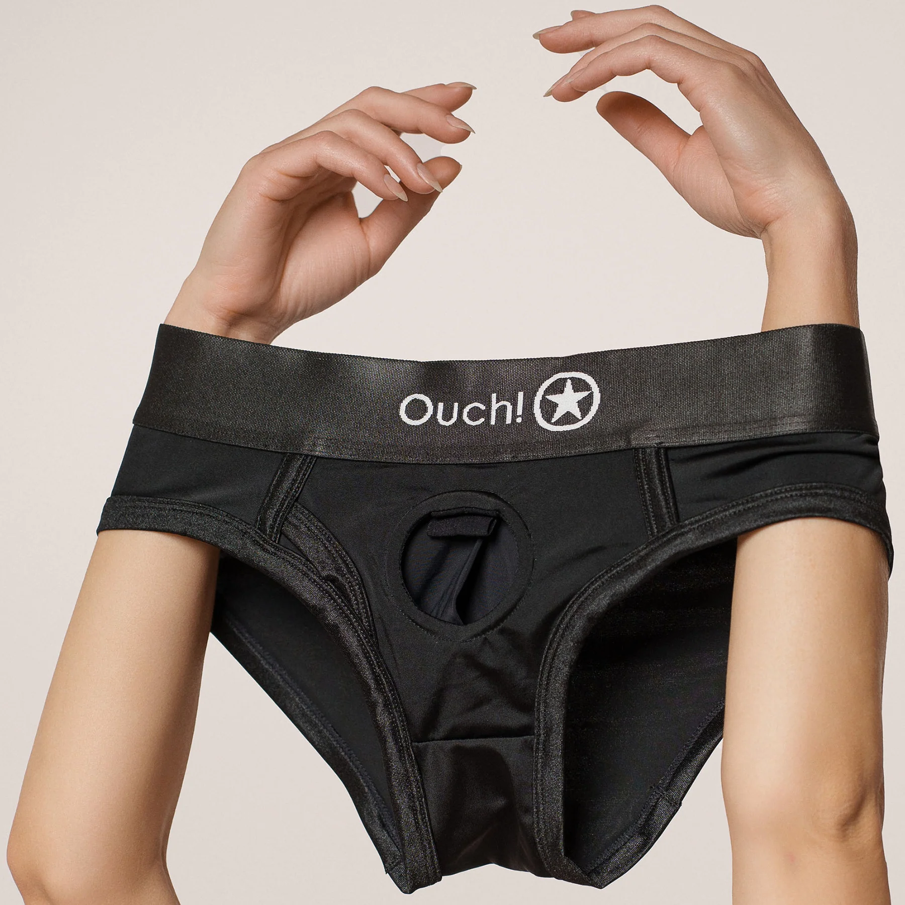 Ouch! Vibrating Strap-On High-Cut Brief - Image 9