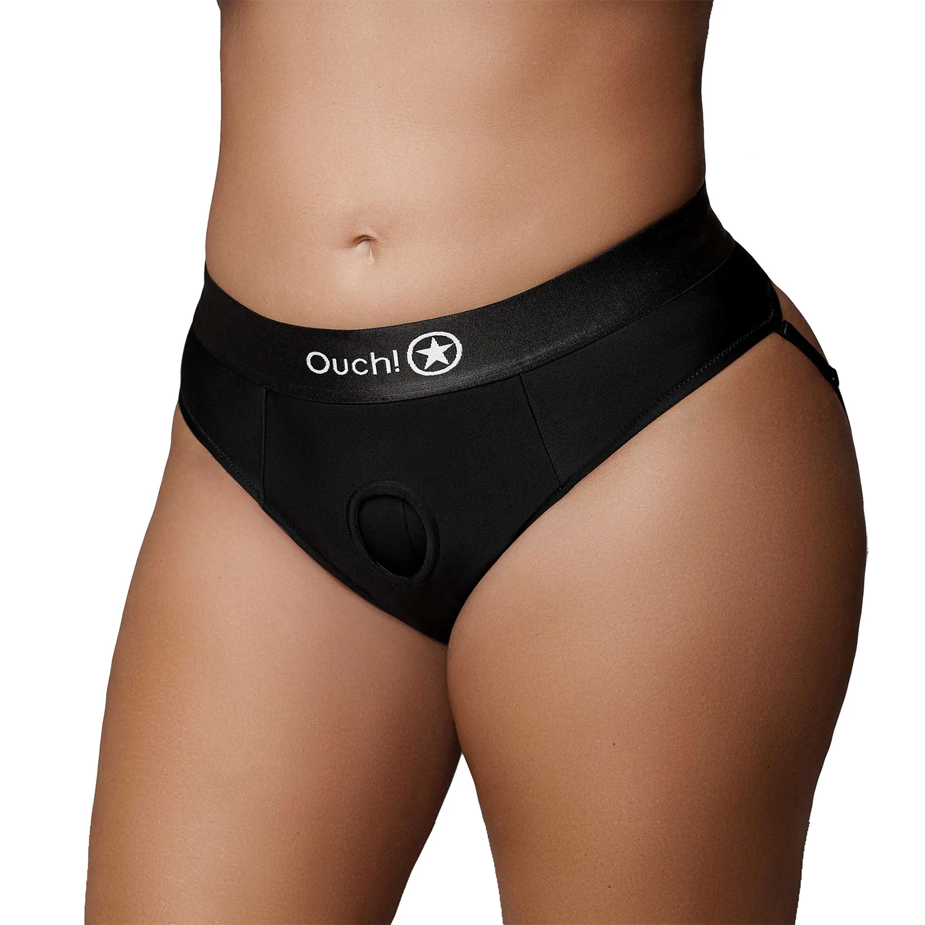 Ouch! Vibrating Strap-On Thong With Removable Rear Straps - Image 10