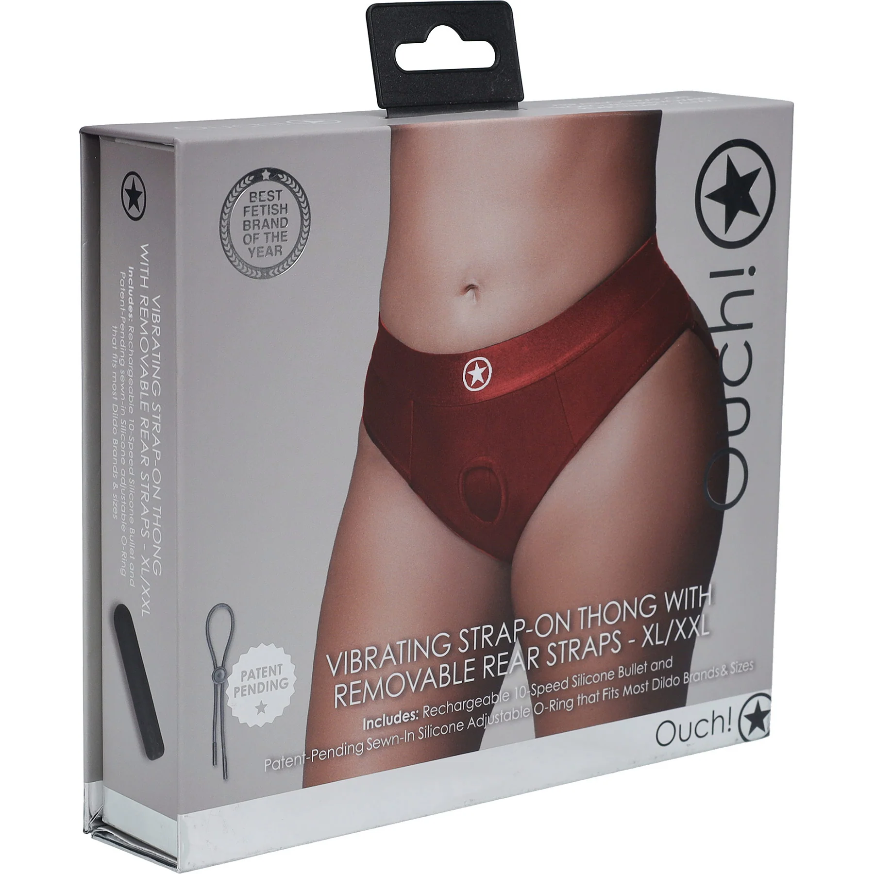 Ouch! Vibrating Strap-On Thong With Removable Rear Straps - Image 19