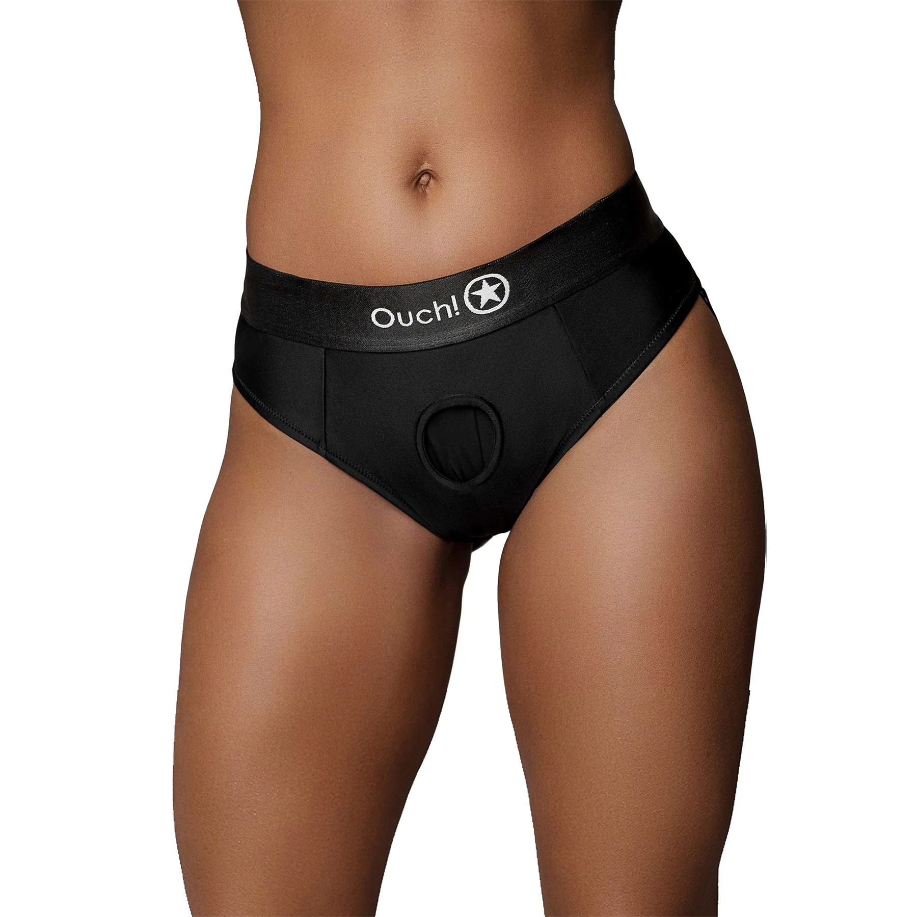 Ouch! Vibrating Strap-On Thong With Removable Rear Straps - Image 7