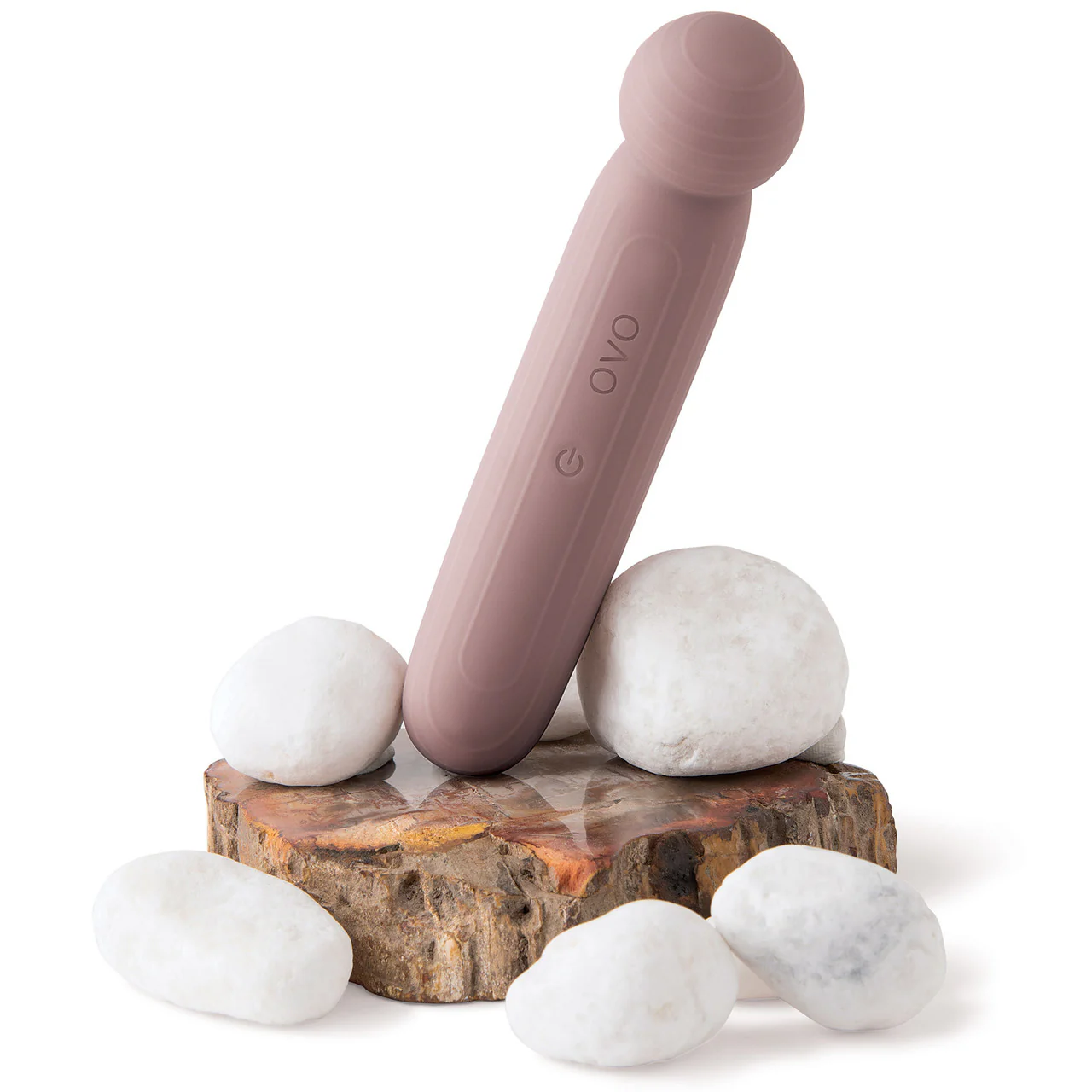 OVO Negev Rechargeable Silicone G-Spot Vibrator - Brown - Image 4