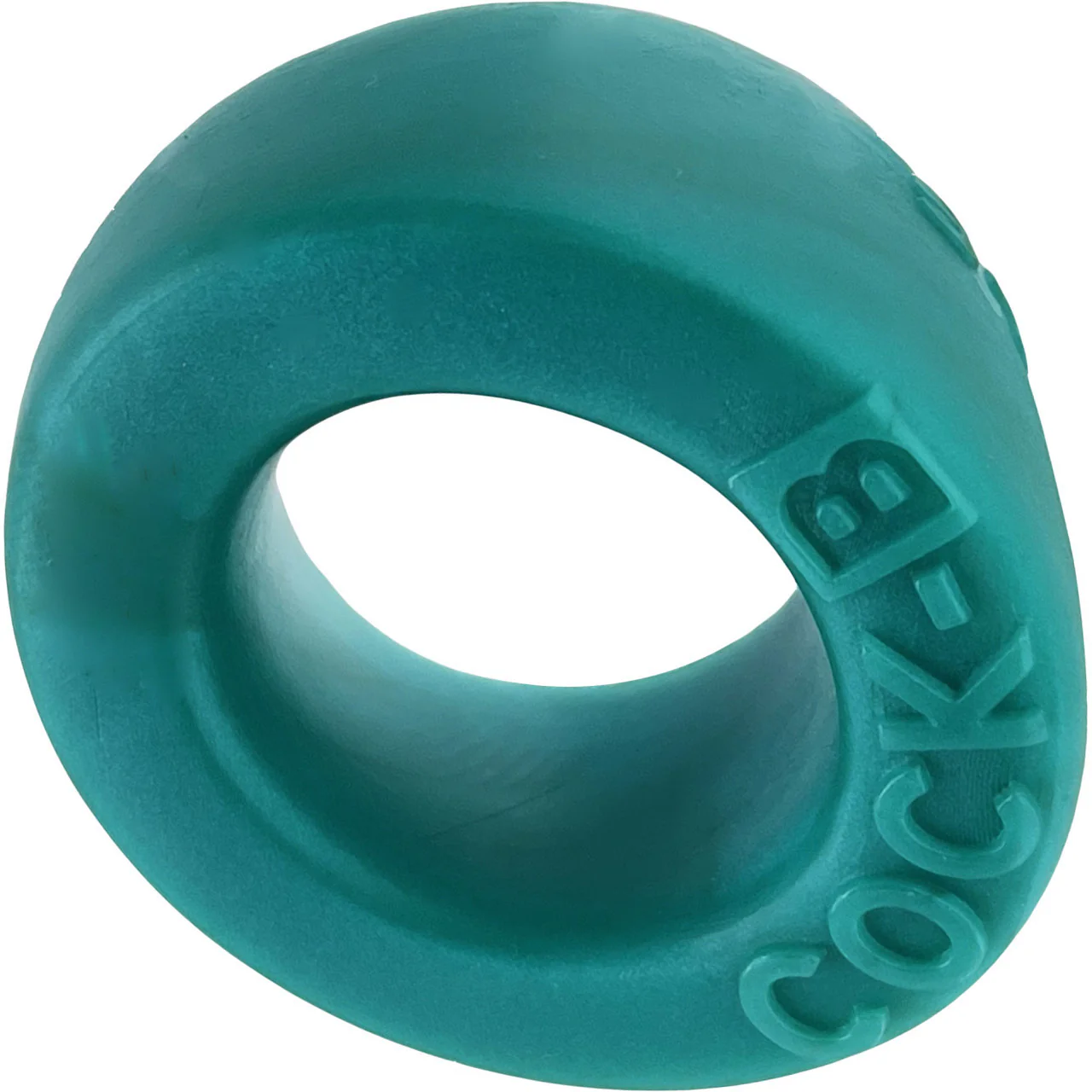 Oxballs Cock-B Silicone Cock Ring - Peacock Blue - Image 3