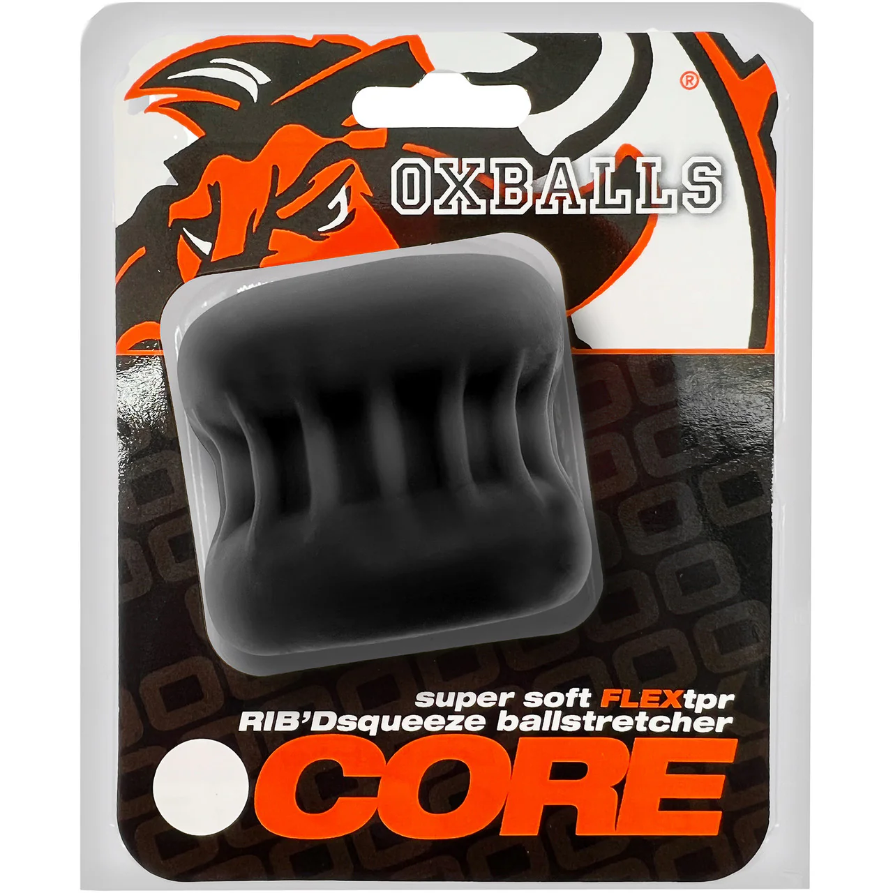 Oxballs Core Ribbed Grip Squeeze Ball Stretcher - Black Ice - Image 9