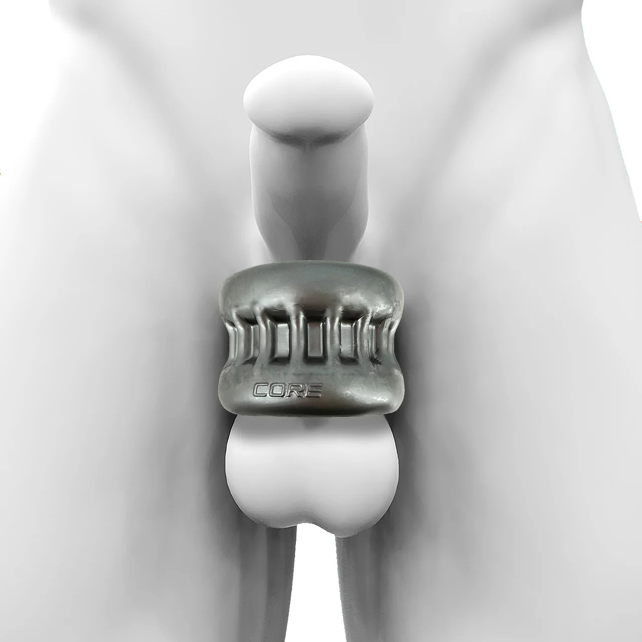 Oxballs Core Ribbed Grip Squeeze Ball Stretcher - Steel - Image 2