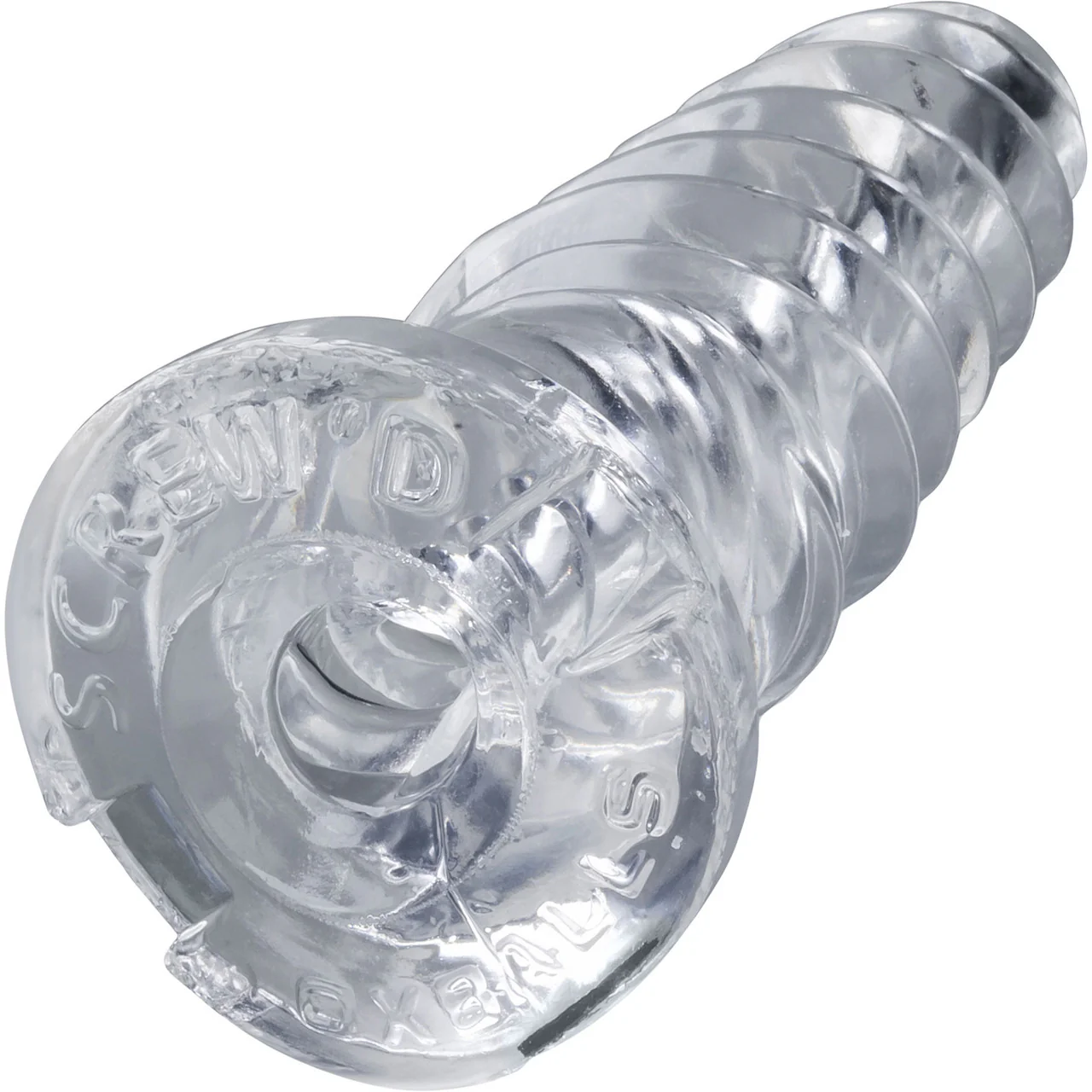 Oxballs Screw'd Super-Squishy Penis Masturbator - Clear - Image 3