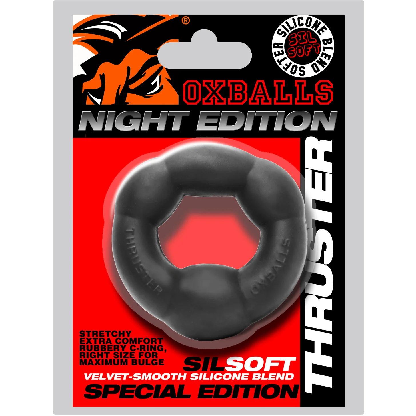 Oxballs Thruster Comfort Bulge Lifter Cock Ring - Night Edition - Image 5