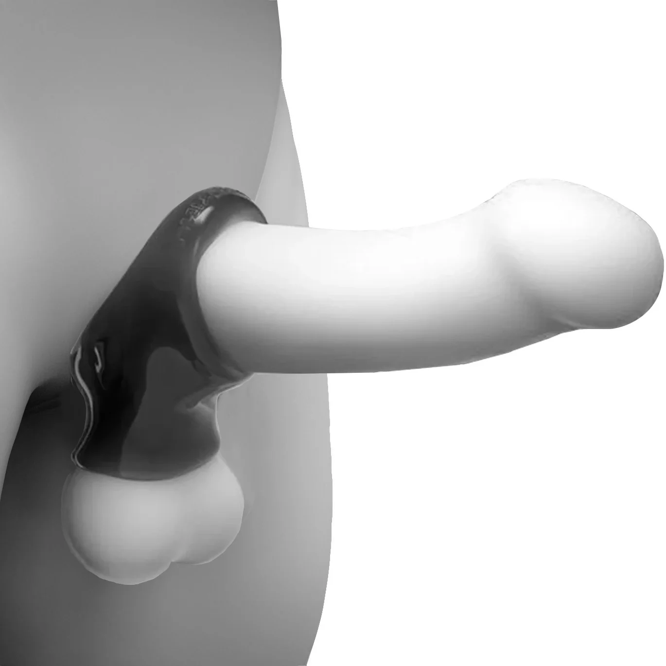 Oxballs Unit-X Cock Ring And Ball Stretcher - Night Edition - Image 2