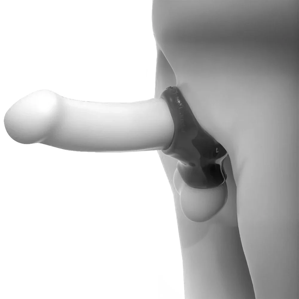 Oxballs Unit-X Cock Ring And Ball Stretcher - Night Edition - Image 7