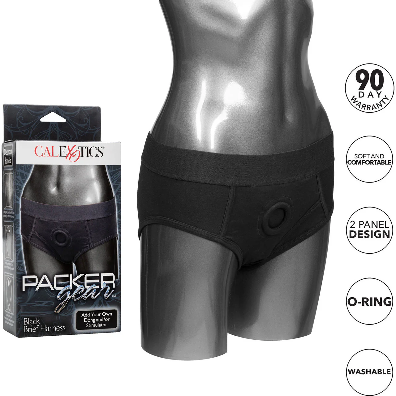 Packer Gear Black Brief Packing Harness By CalExotics - Large/Extra Large - Image 5