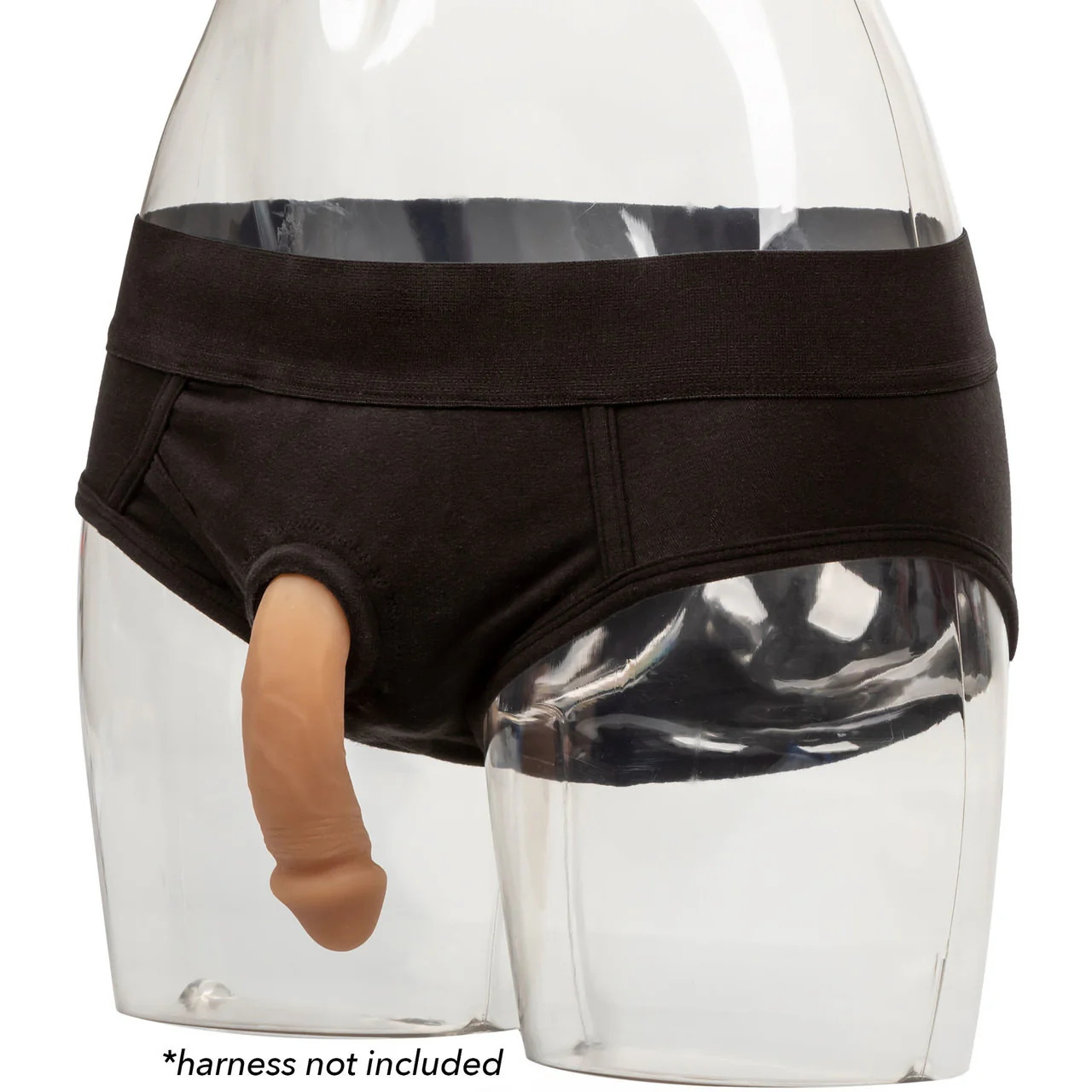 Packer Gear Silicone Packing Penis 4" / 10.25 cm By CalExotics - Caramel - Image 5