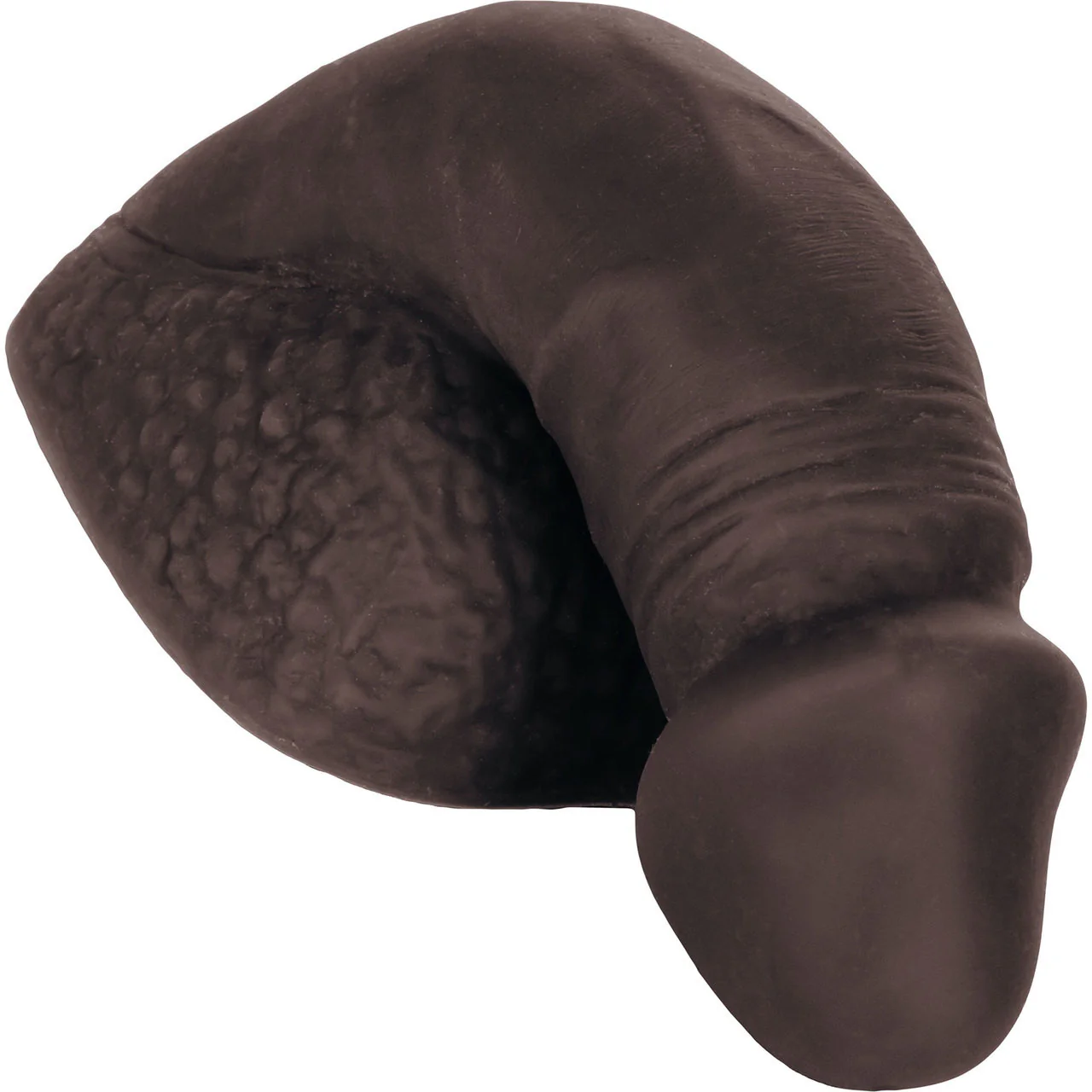 Packer Gear Silicone Packing Penis 4" / 10.25 cm By CalExotics - Coffee - Image 3