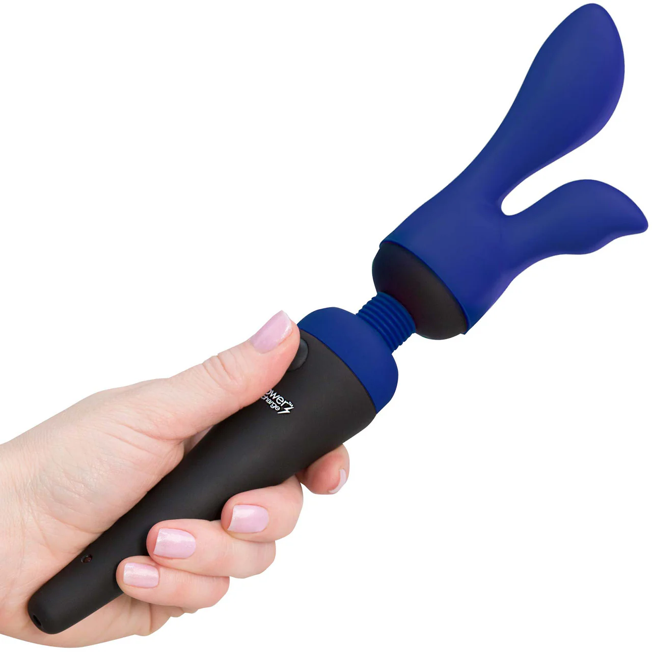 Palm Sensual Silicone Attachments For The PalmPower Wand Massager - Blue - Image 3